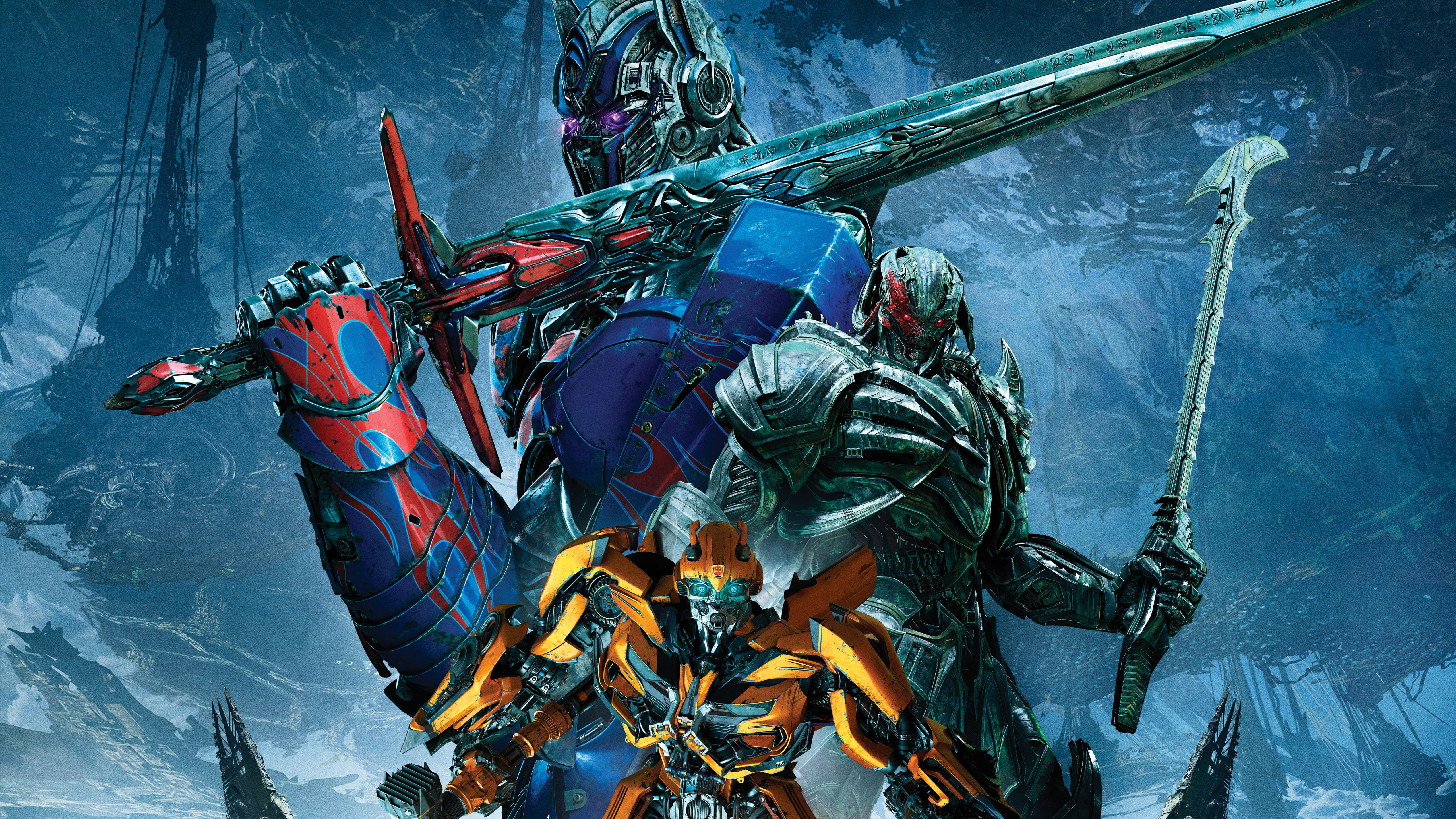 Transformers The Last Knight Bumblebee Megatron Optimus Prime 4k 5k 5k HD 4k Wallpaper, Image, Background, Photo and Picture