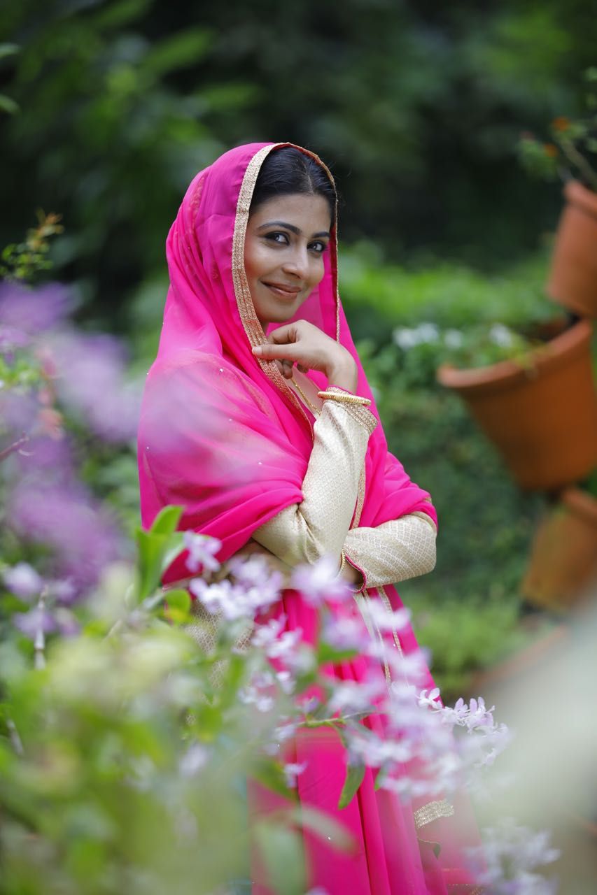 Indian Malayalam Actress Ragini Nandwani Photo In Pink Saree. Beautiful indian actress, Malayalam actress, Actresses