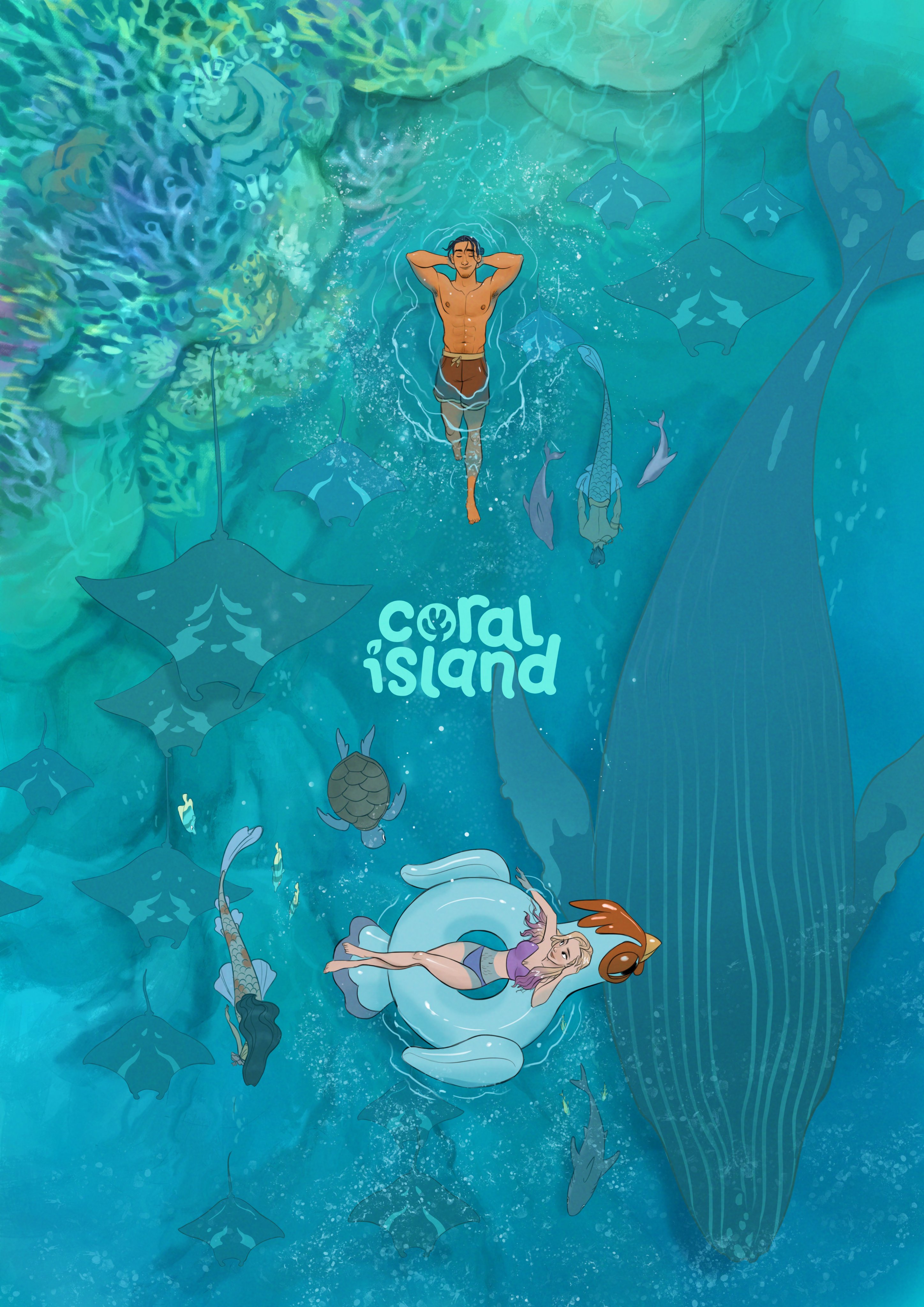 Coral Island World Ocean Day! Protect the ocean and our underwater friends