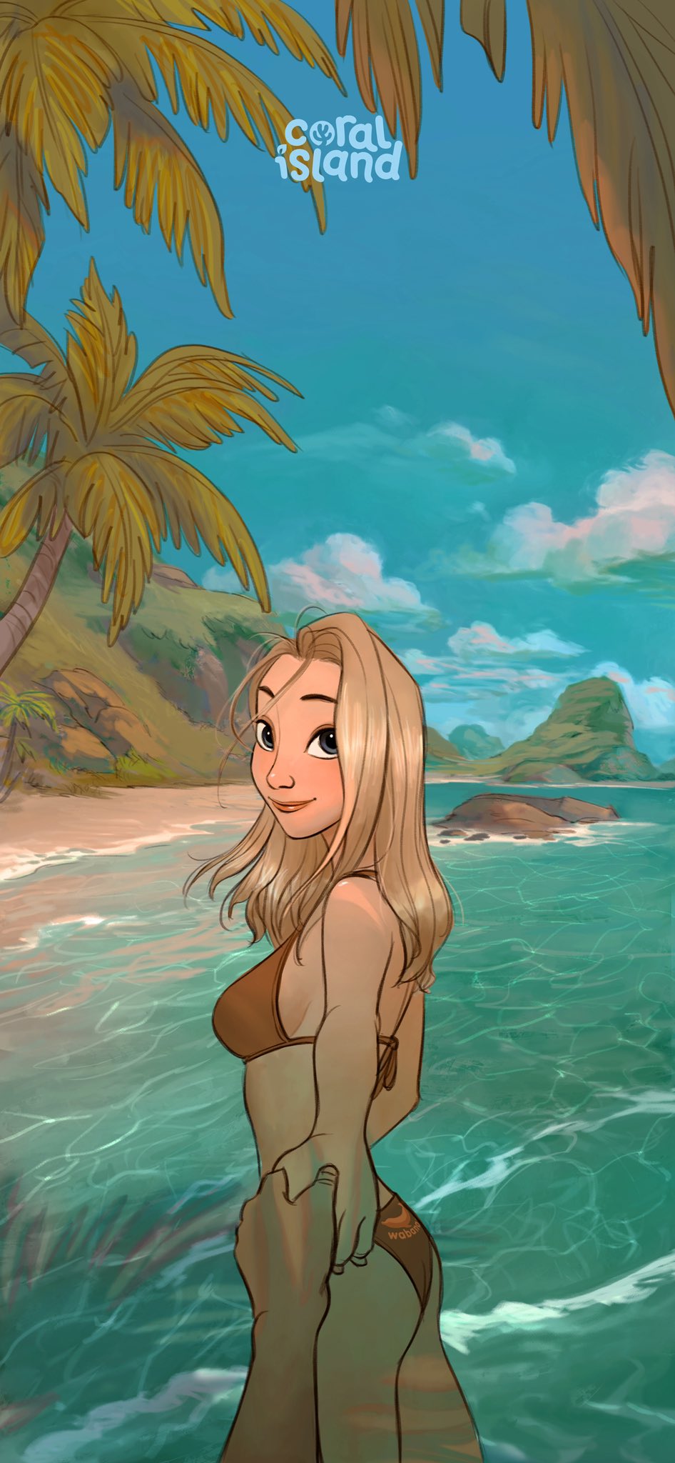 Coral Island Island Wallpaper: Theo & Alice
