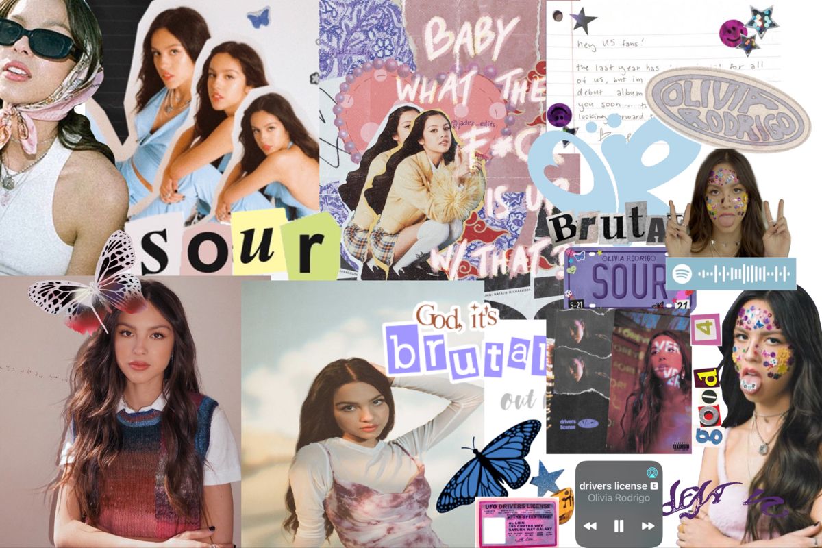 Olivia Rodrigo Desktop Wallpaper. Music collage, Olivia, Macbook wallpaper