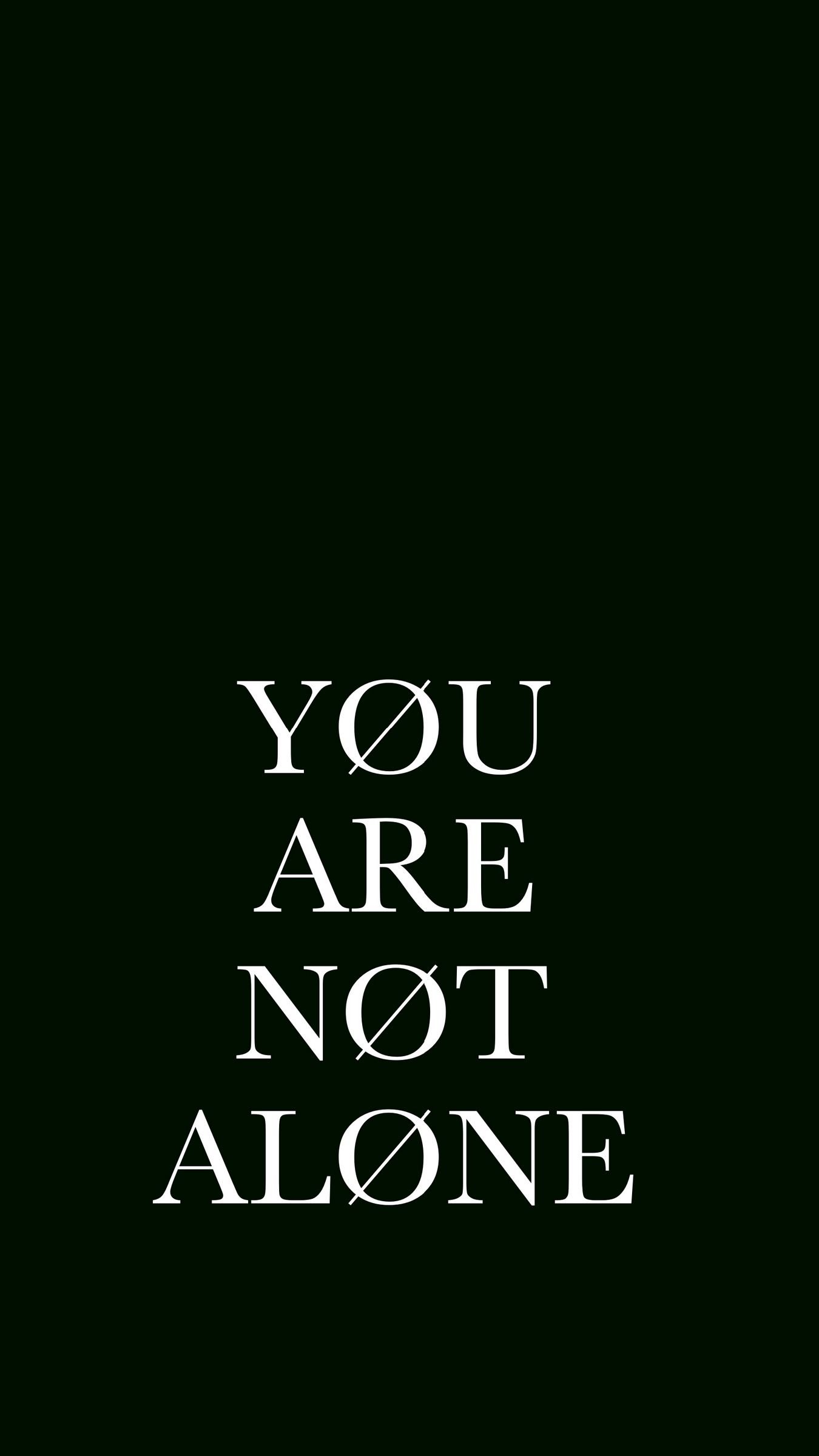 Download wallpaper 1350x2400 inscription, alone, motivation, inspiration iphone 8+/7+/6s+/for parallax HD background