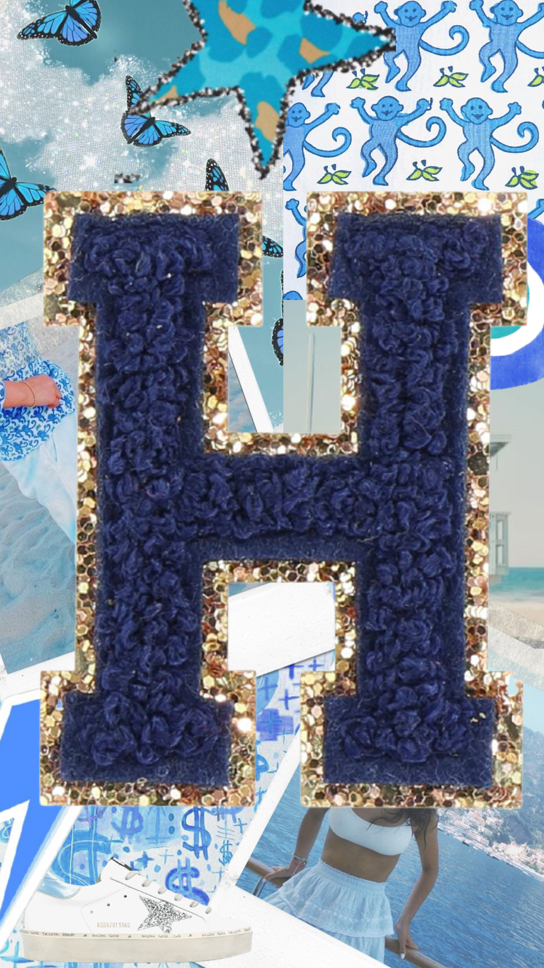 Stoney Clover Lane Wallpaper! H. Retro wallpaper iphone, Preppy wall collage, Minimalist wallpaper