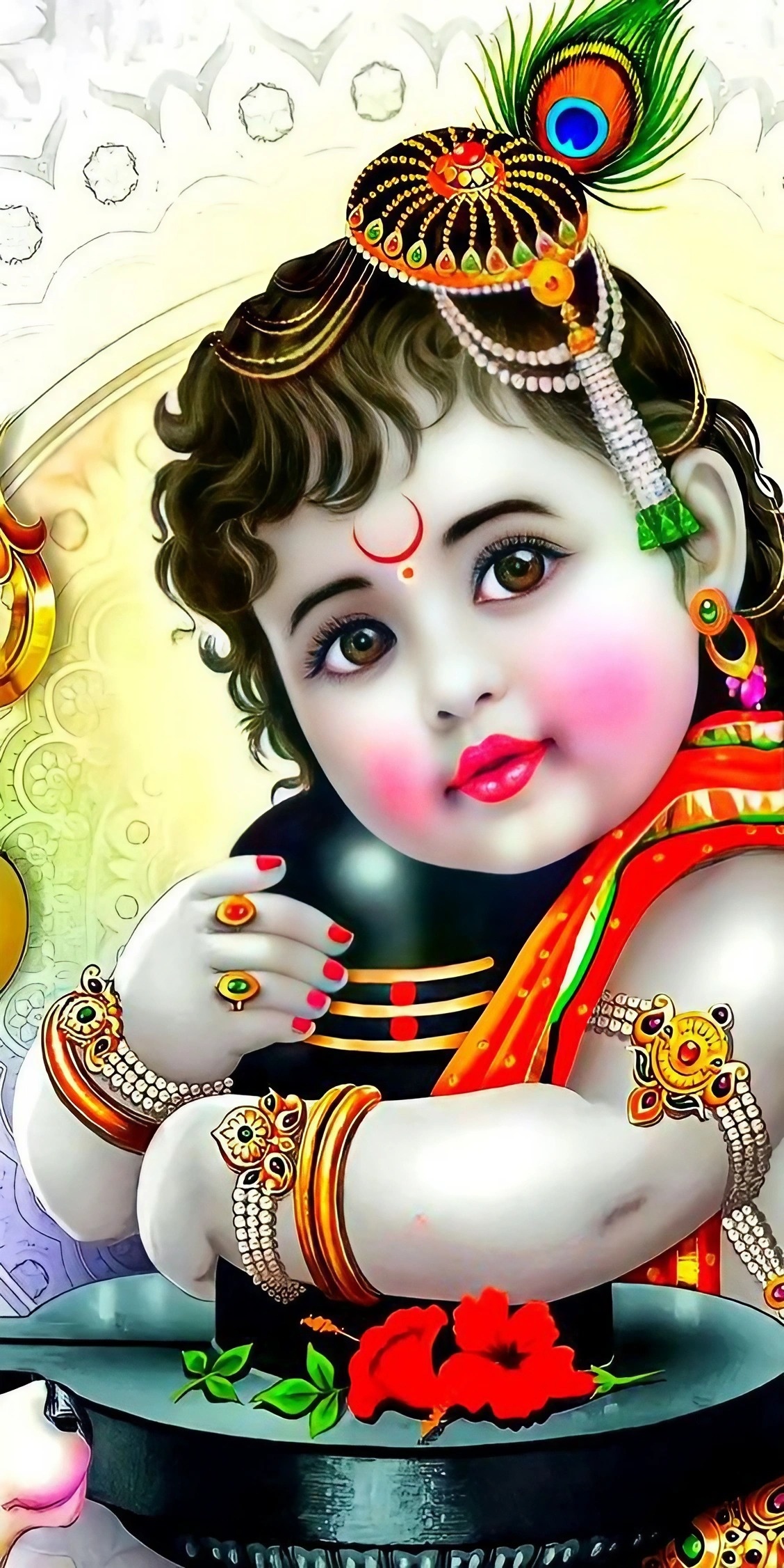 Lord krishna worship lord shiva Wallpaper Download
