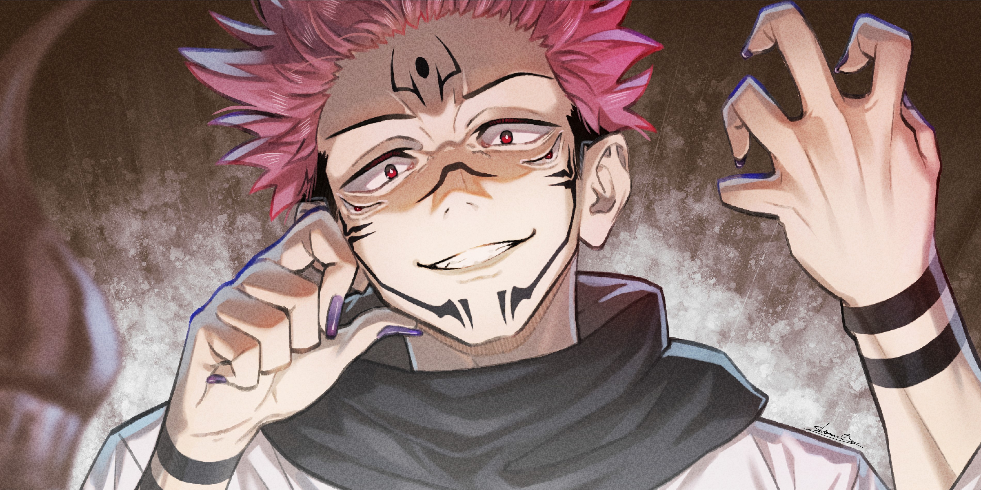 Sukuna (Jujutsu Kaisen) HD Wallpaper and Background