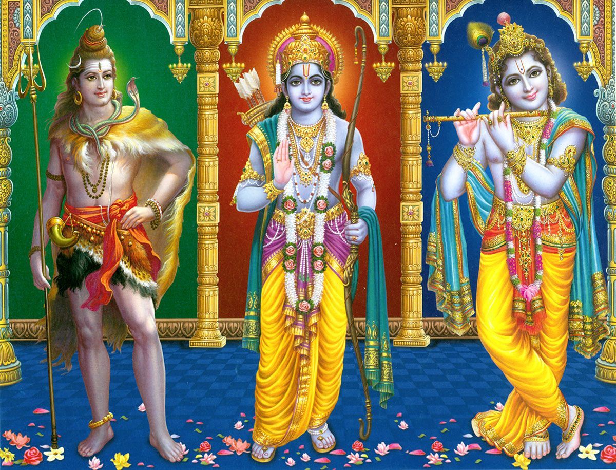 Shiva, Rama and Krishna. Hindu gods, Shiva, Lord rama image