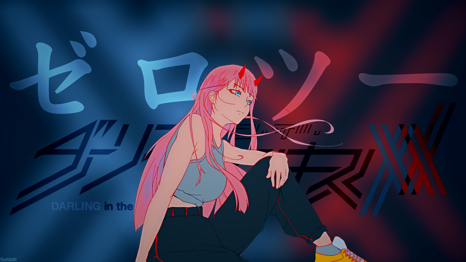 4K Zero Two (Darling in the FranXX) Wallpaper and Background Image