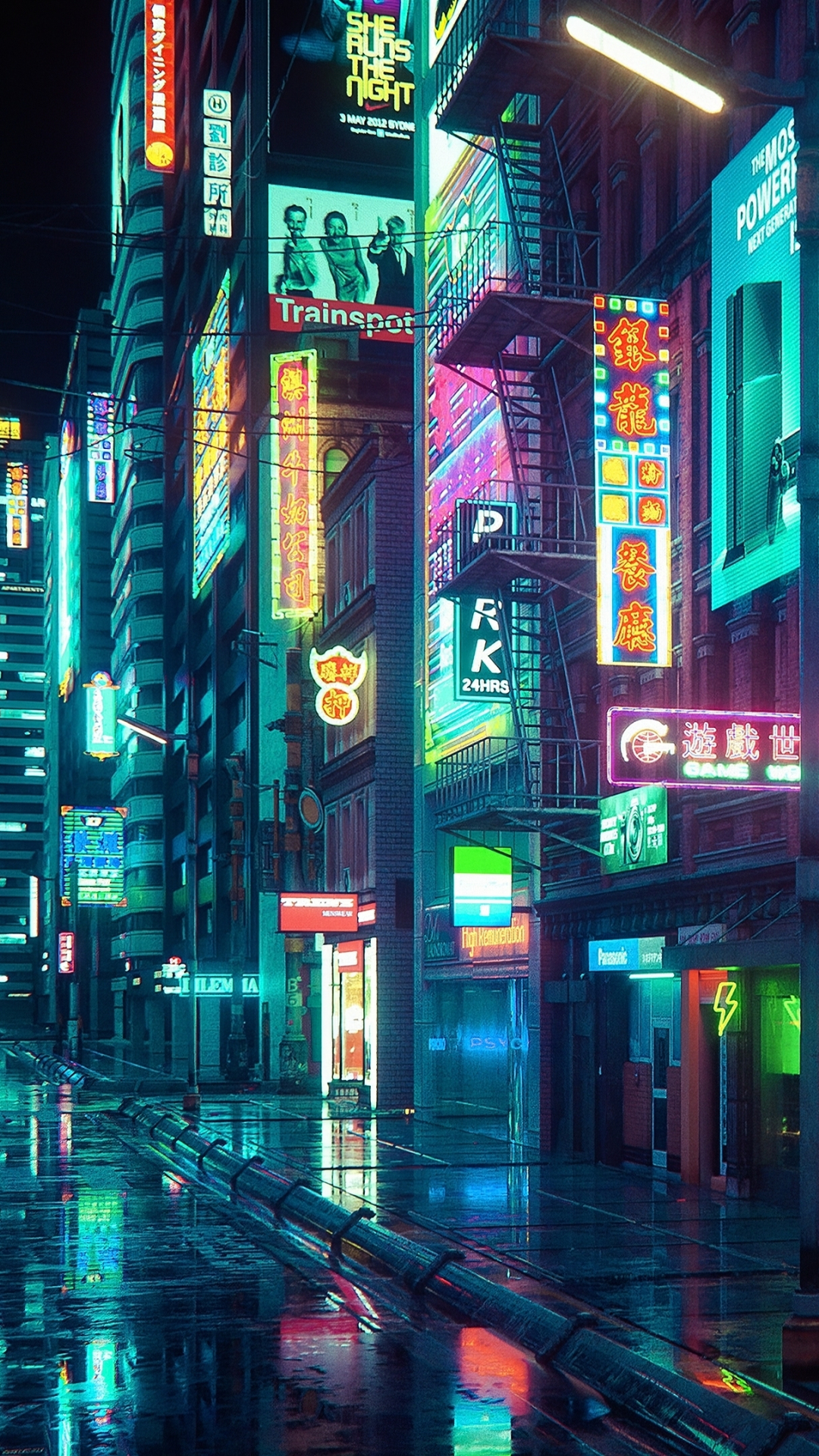 Download wallpaper 1080x1920 cyberpunk