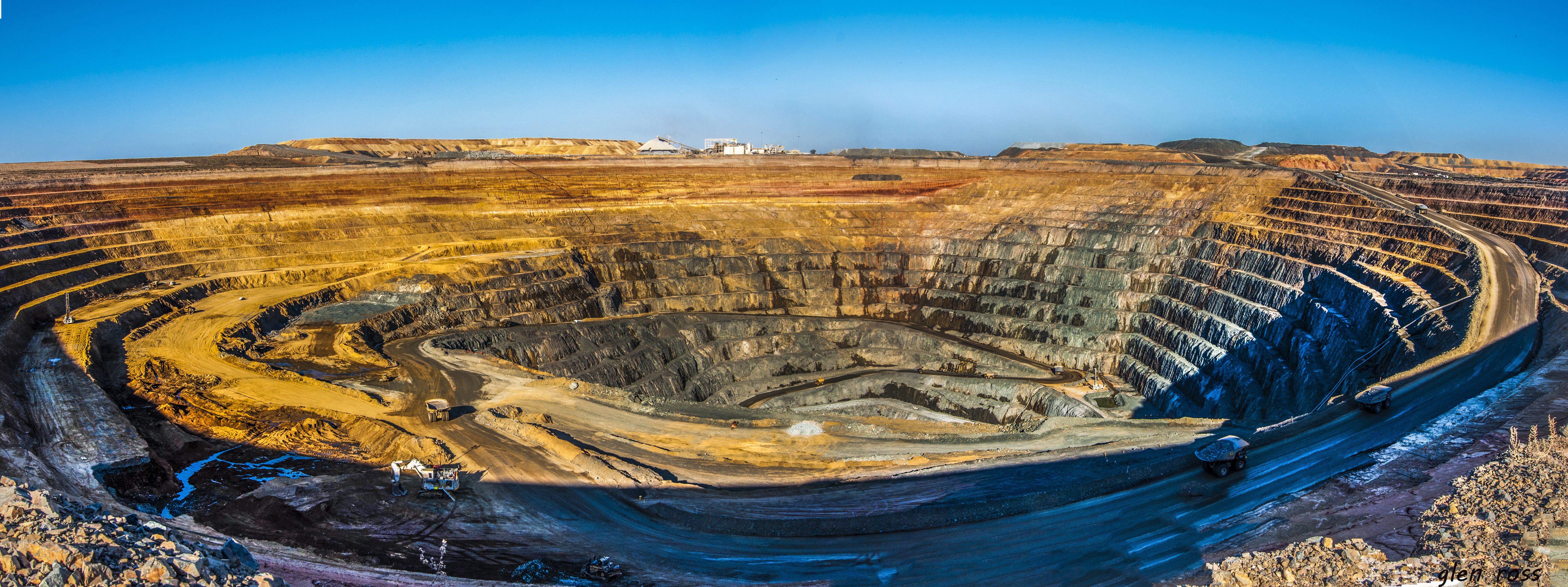 Wallpaper, landscape, sky, panorama, national park, gold, Formation, mine, ngc, geology, aerial photography, historic site, badlands, depression, escarpment, water resources 7315x2737
