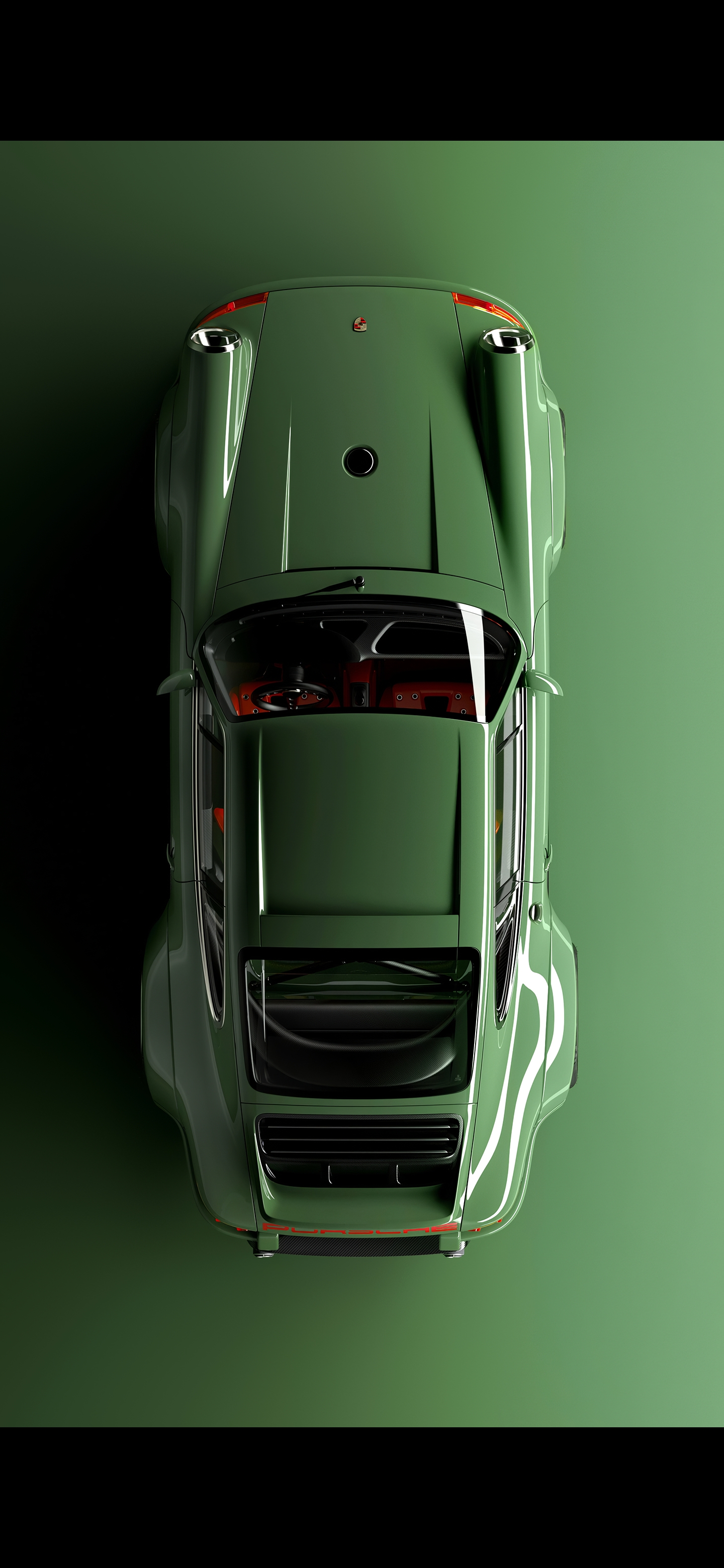 Found it on a wallpaper app. Porsche olive green. Anyone have more photo like this?