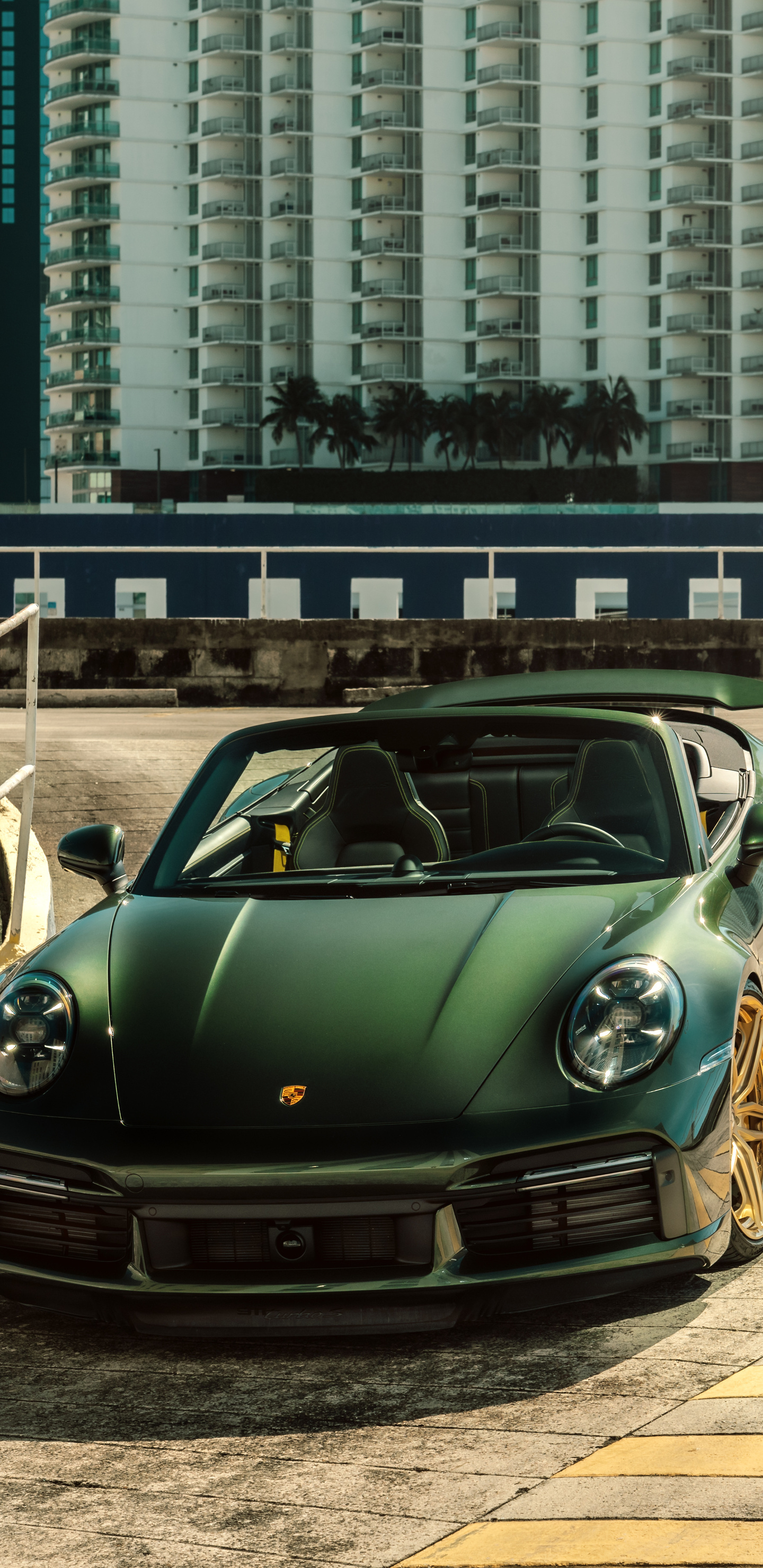 Green Gold Porsche 992TT 8k Samsung Galaxy Note 9, 8, S9, S8, SQHD HD 4k Wallpaper, Image, Background, Photo and Picture