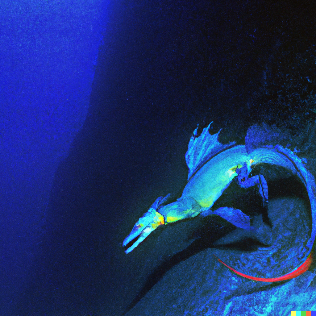 Photo of a dragon in the Mariana Trench