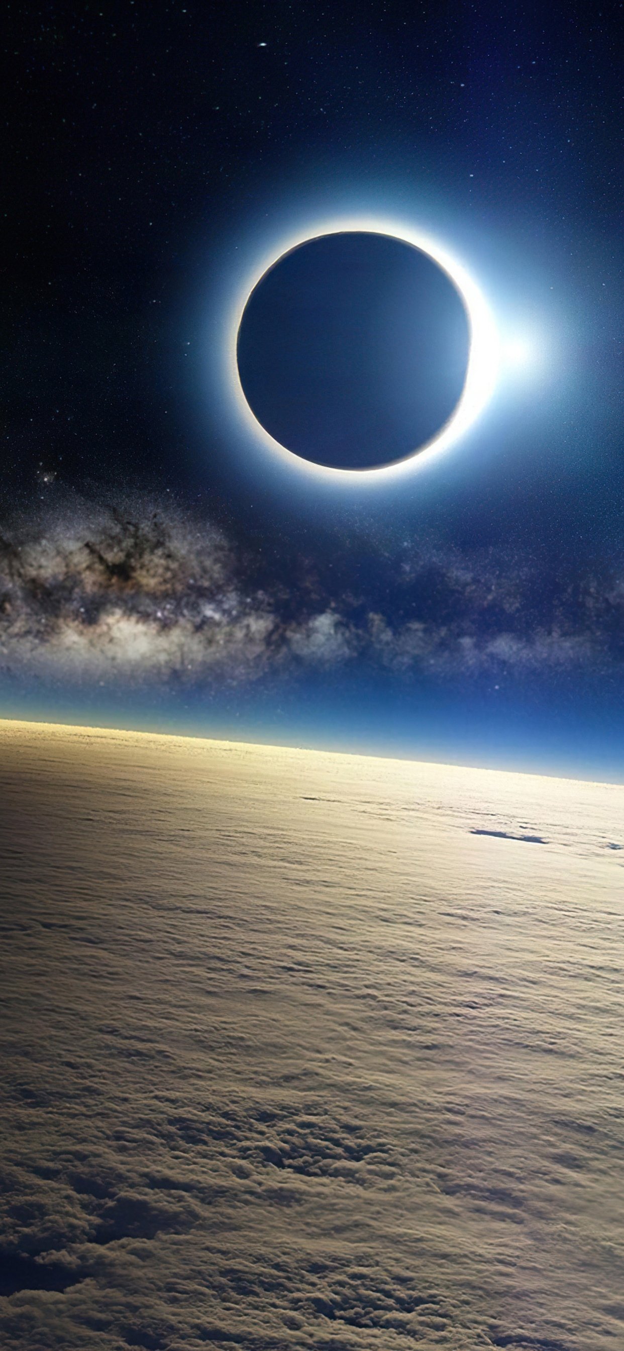 Galaxy solar eclipse Wallpaper Download