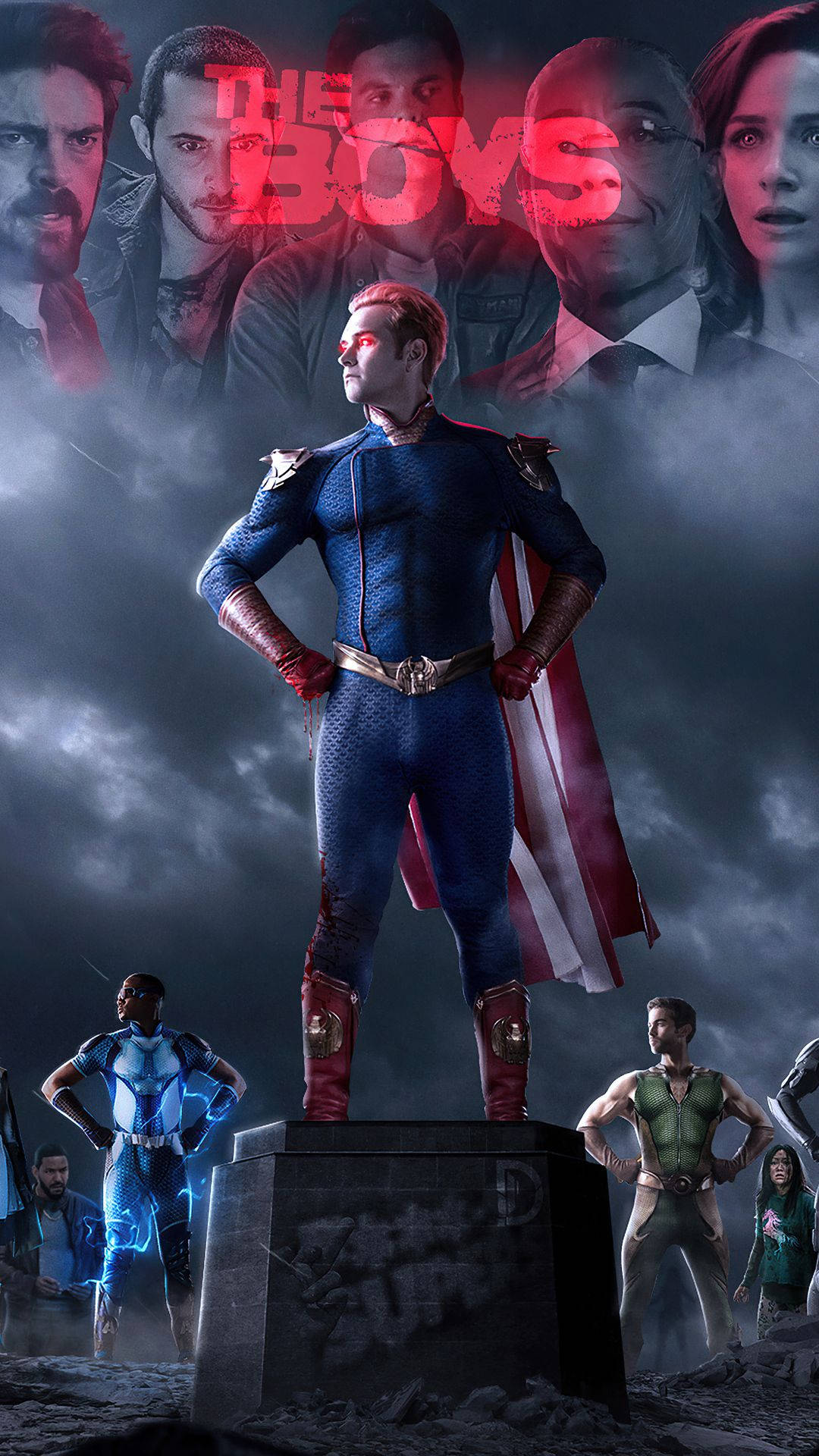 Boys Homelander Cast Poster Wallpaper