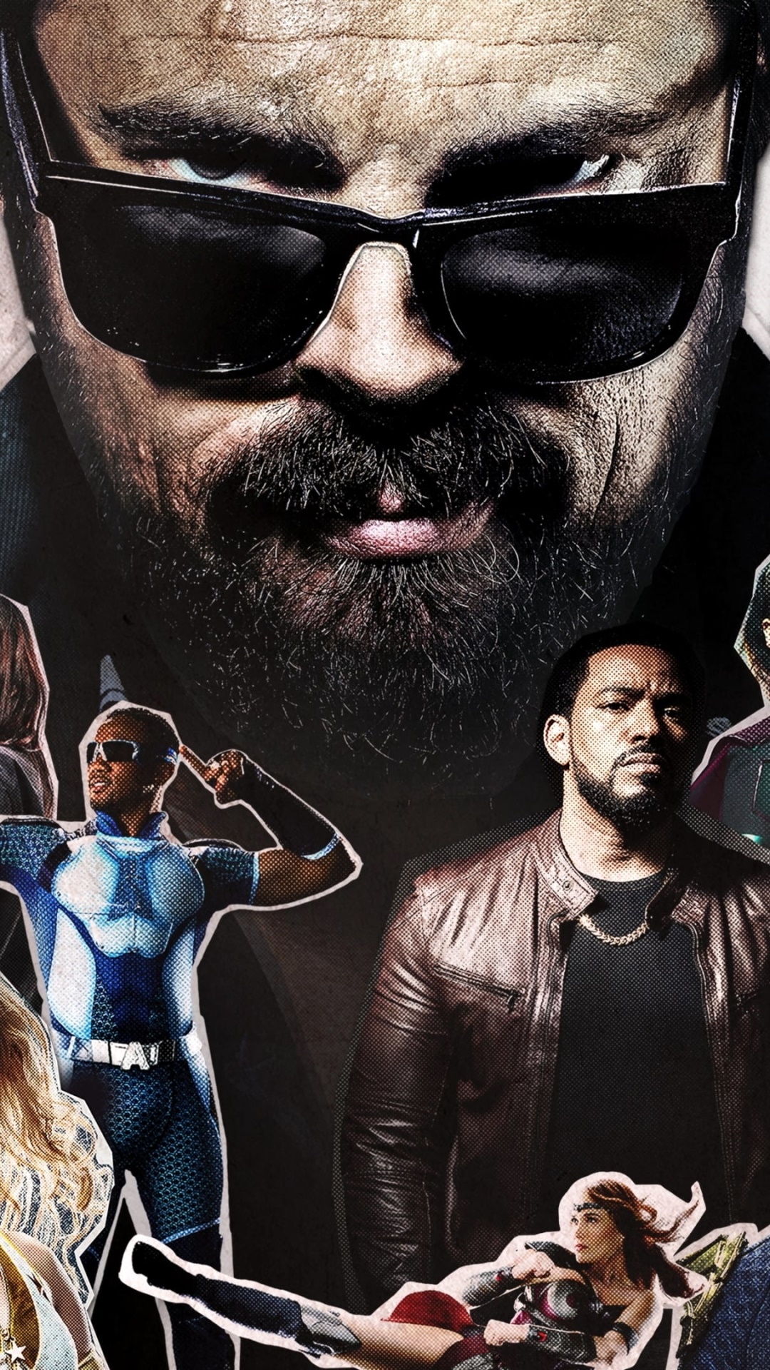 Wallpaper / TV Show The Boys, Billy Butcher, Queen Maeve (The Boys), A Train (The Boys), Karl Urban, The Boys (TV Show), 1080x1920 Phone Wallpaper