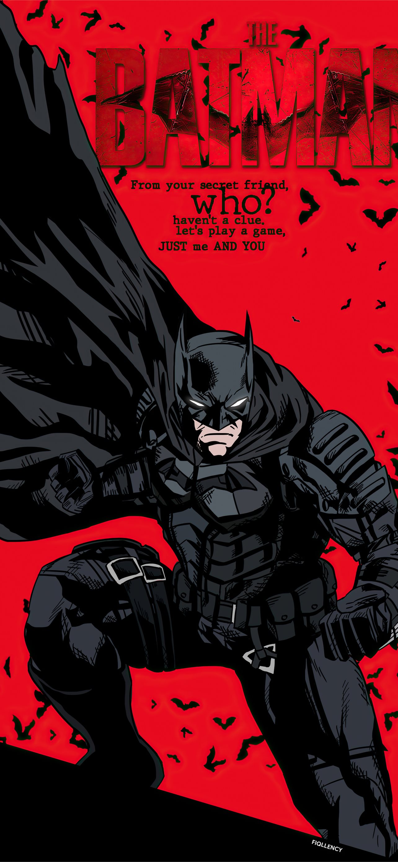 the batman 2021 comic style poster 4k