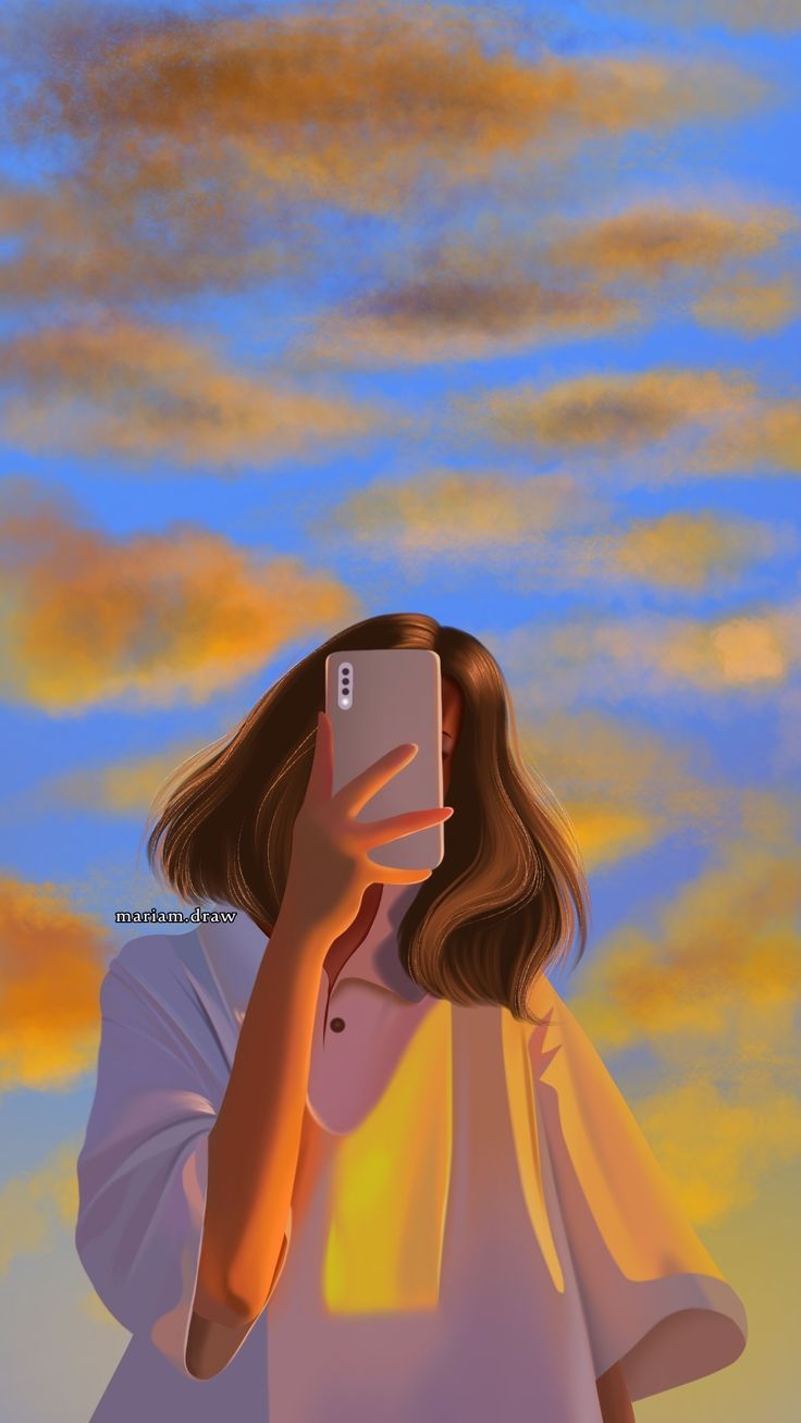 Cute cartoon girl
