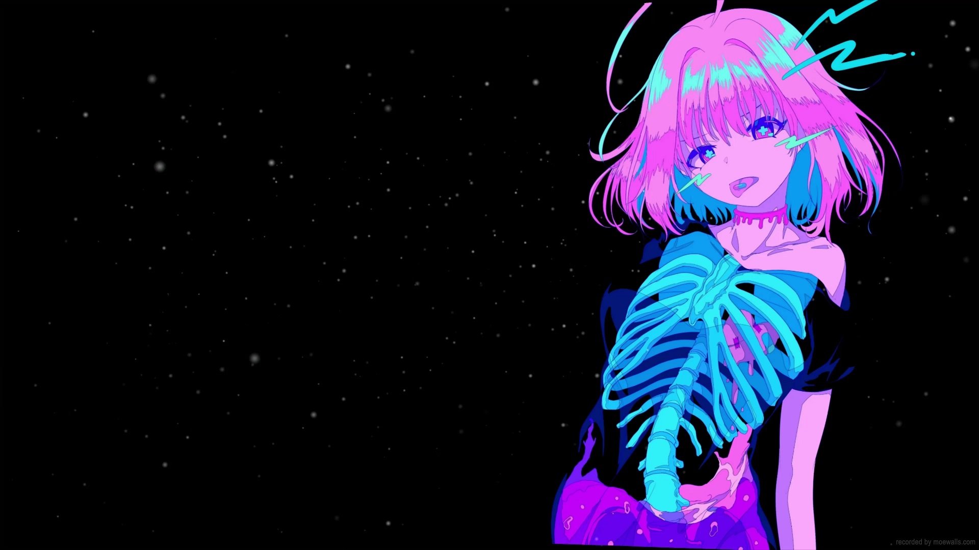 Anime girl skeletons by Barukurii on DeviantArt