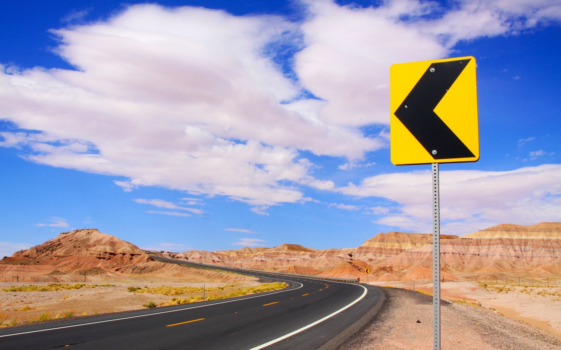 Man Made Road HD Wallpaper