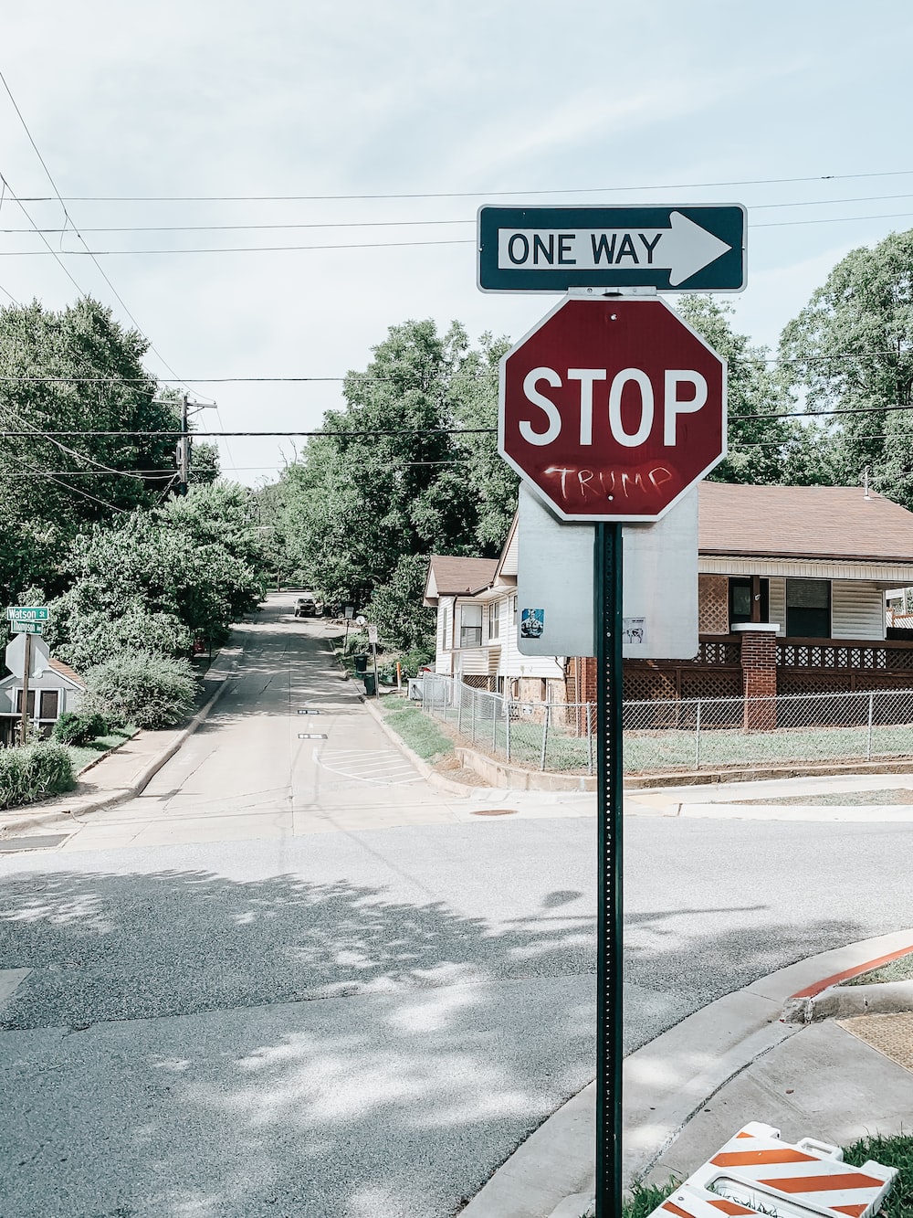 Red and white stop road sign photo