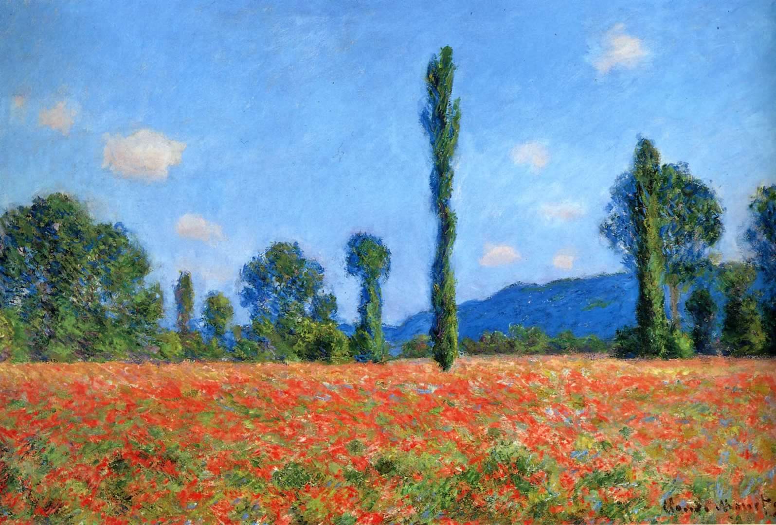Poppy Field Monet Wallpaper Image