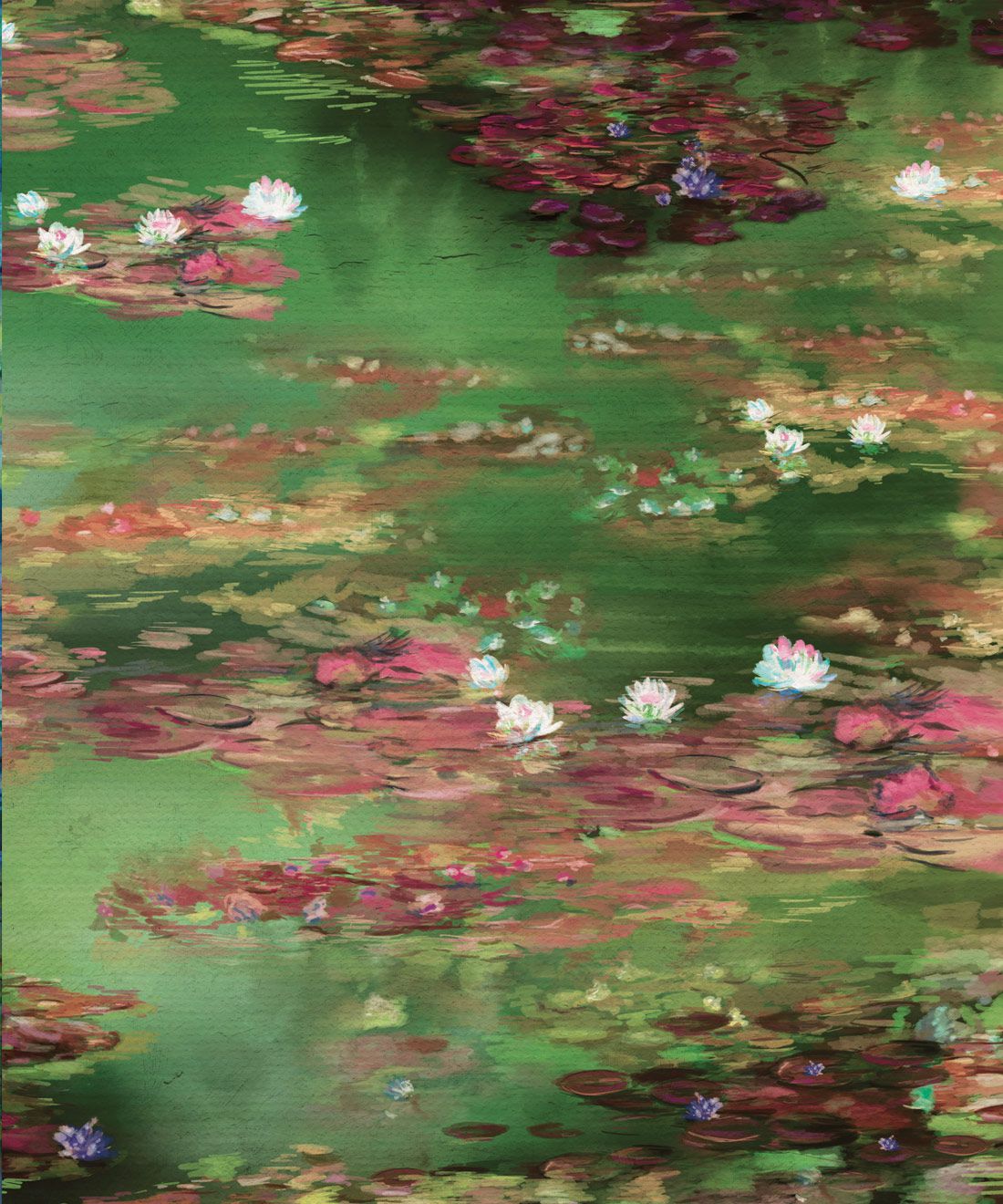 Water Lillies Wallpaper • Dreamy Pond Wallpaper