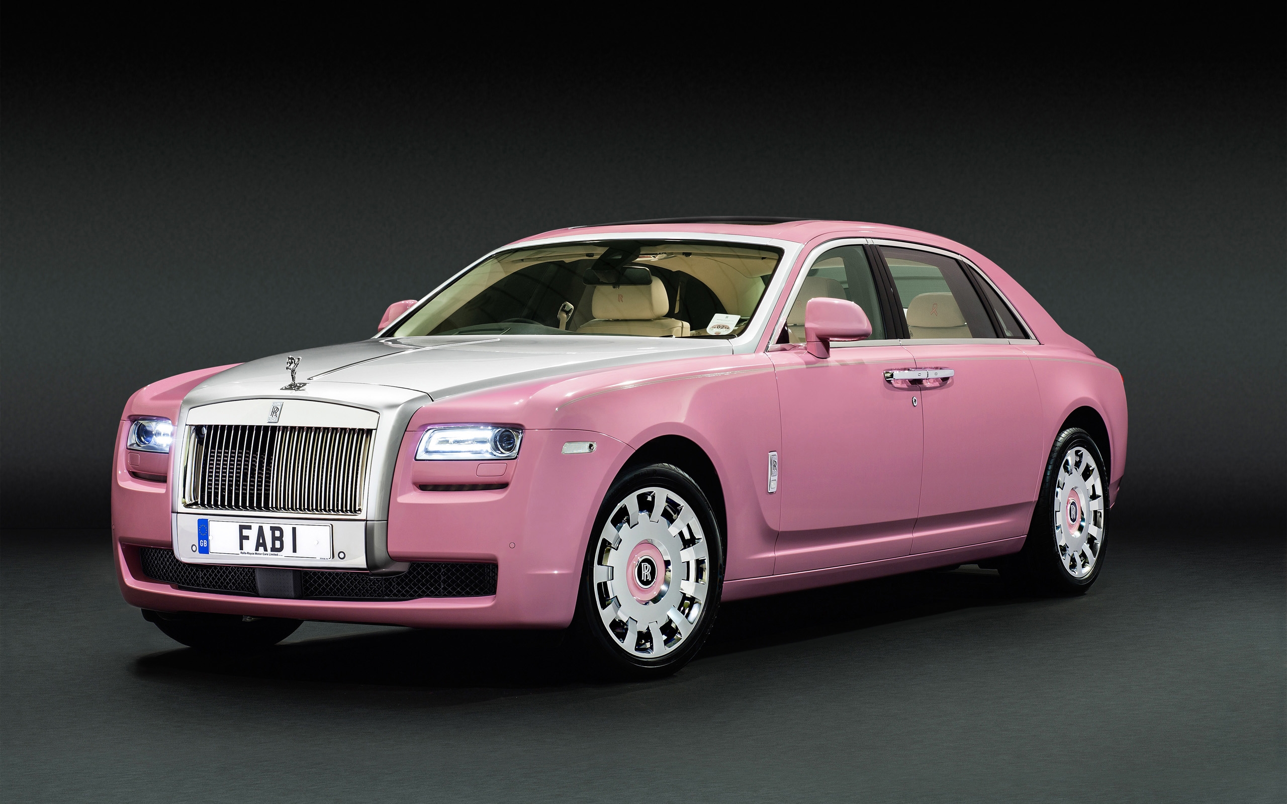 Download Pink Car Rolls Royce Vehicle