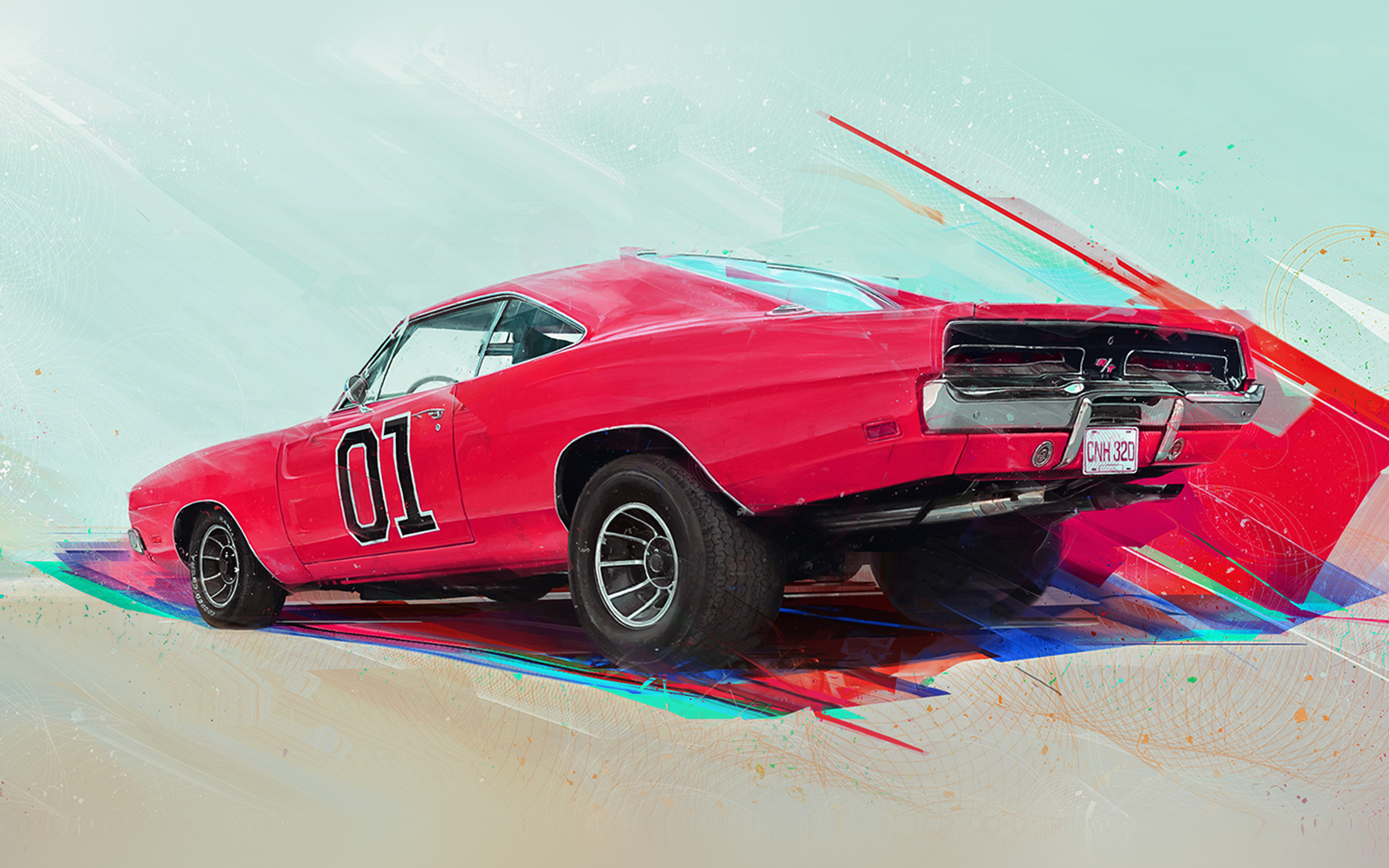 wallpaper for desktop, laptop. art car red pink sports