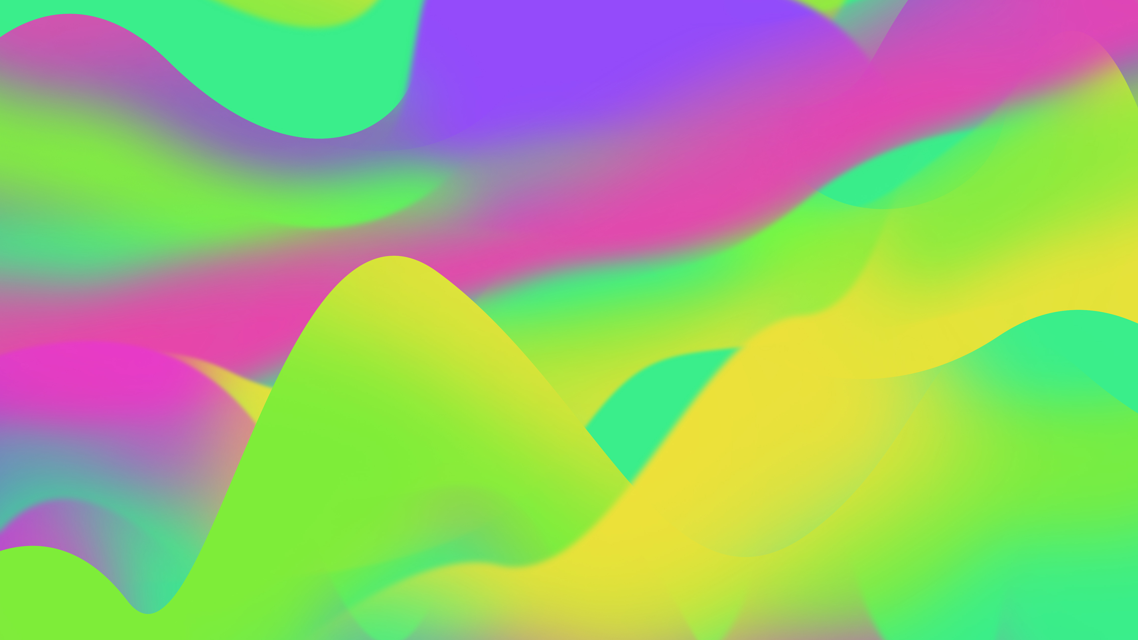 Holographic Colors Wallpaper 4K