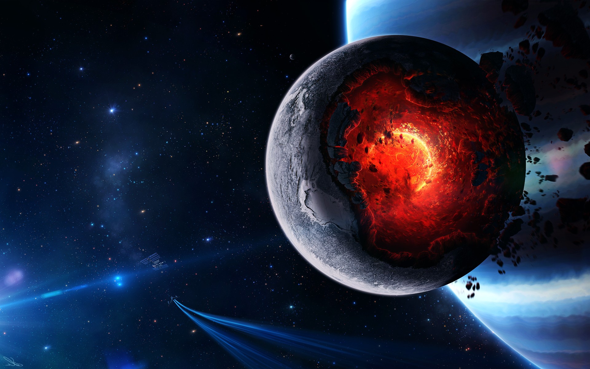 Planet Core Meltdown, HD Digital Universe, 4k Wallpaper, Image, Background, Photo and Picture