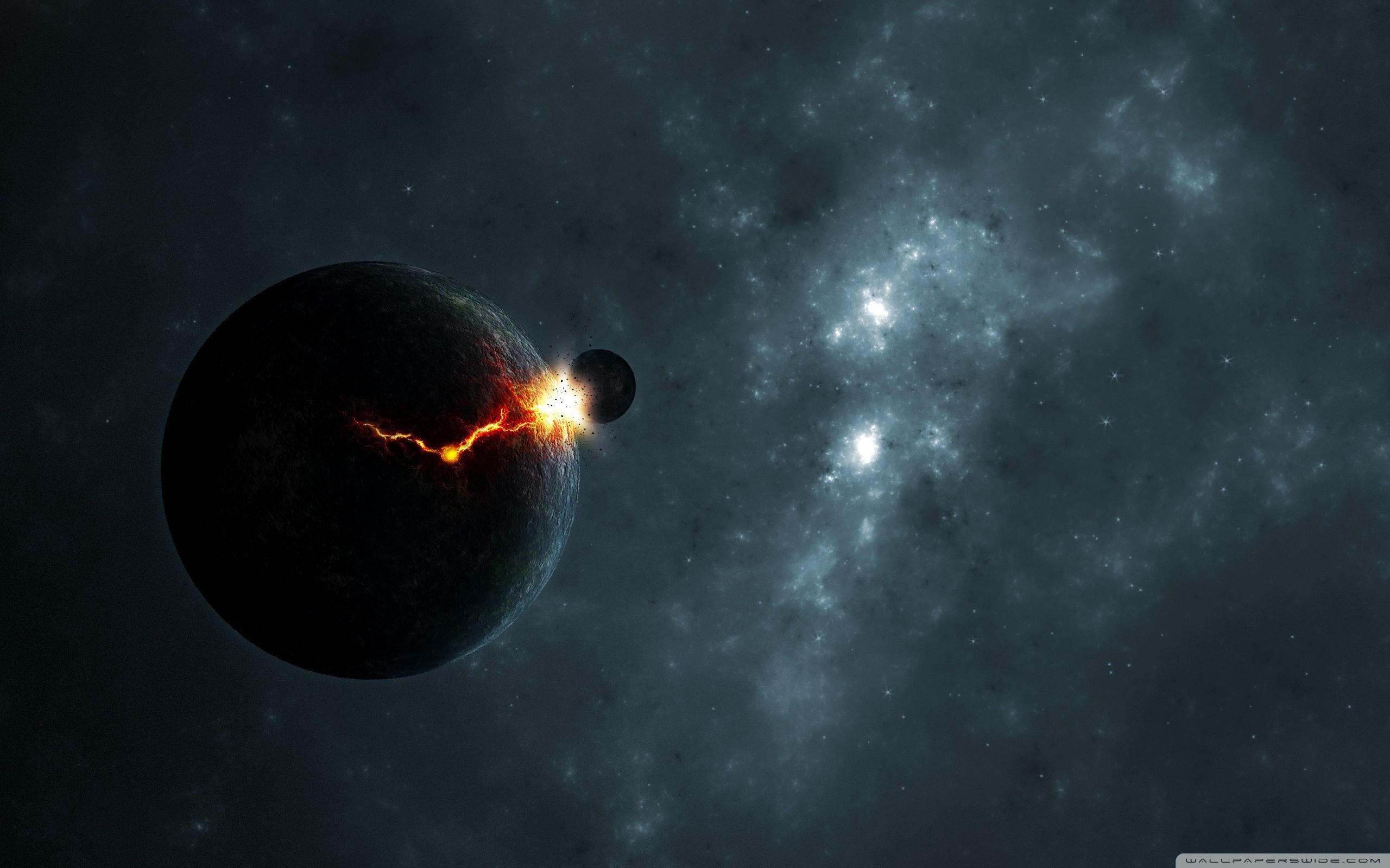 Space Destruction Ultra HD Desktop Background Wallpaper for 4K UHD TV, Multi Display, Dual Monitor, Tablet