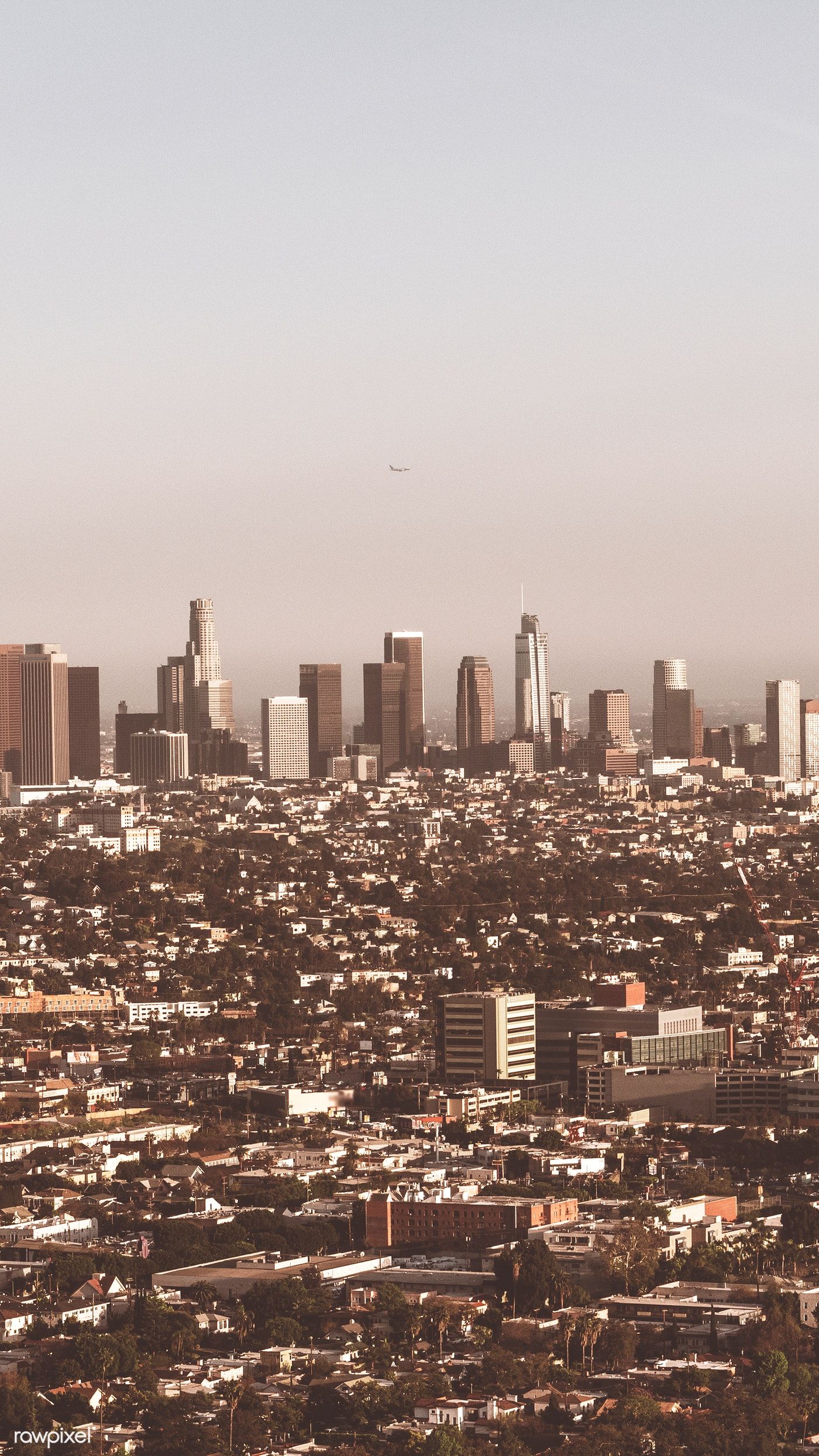 View of Los Angeles city mobile phone wallpaper. free image by rawpixel.com / Teddy Rawpixel. Los angeles wallpaper, Los angeles city, Los angeles aesthetic