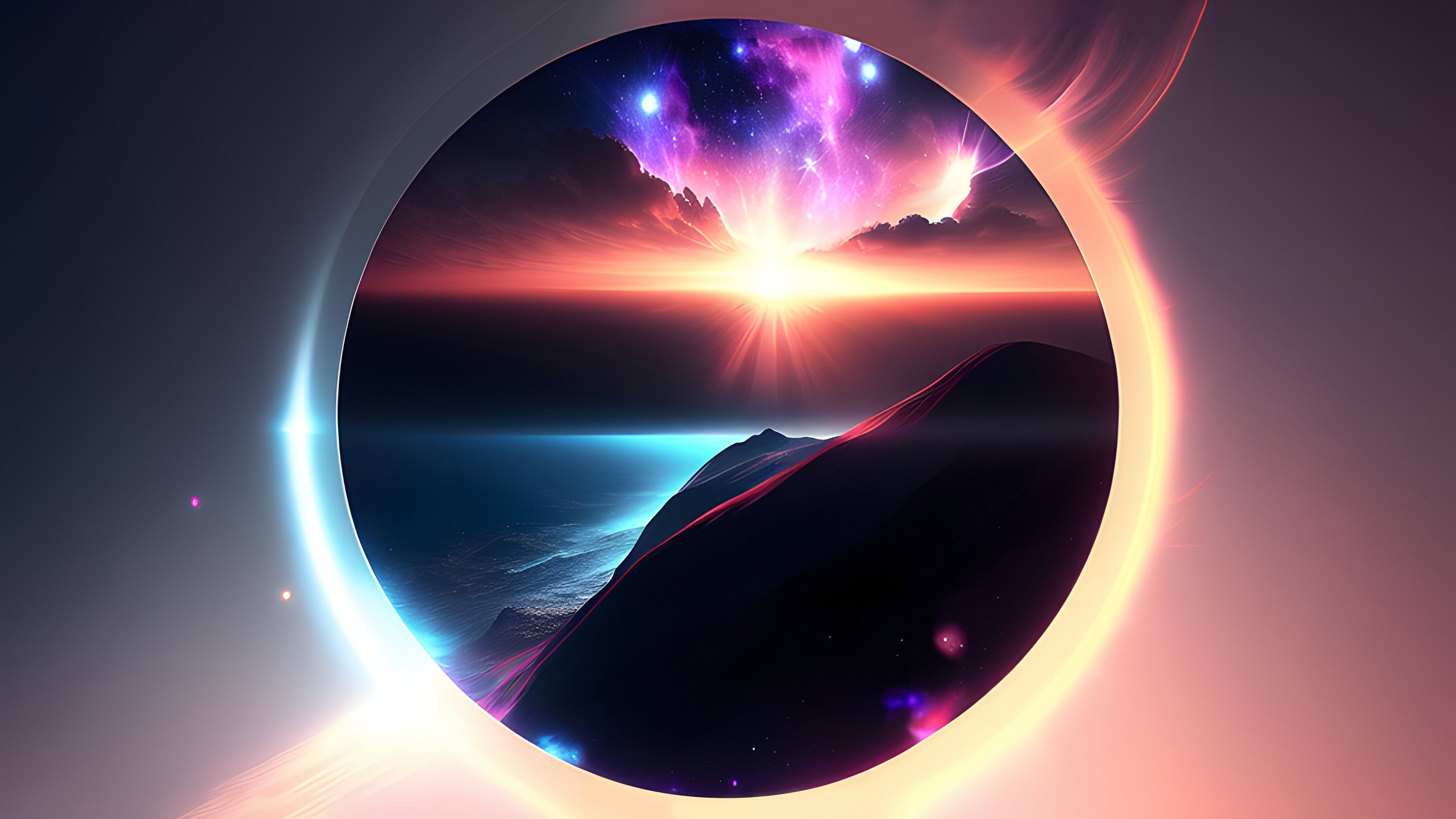 Wallpaper, Stable Diffusion, 4k, ai art, universe, planet, space, stars 3840x2160