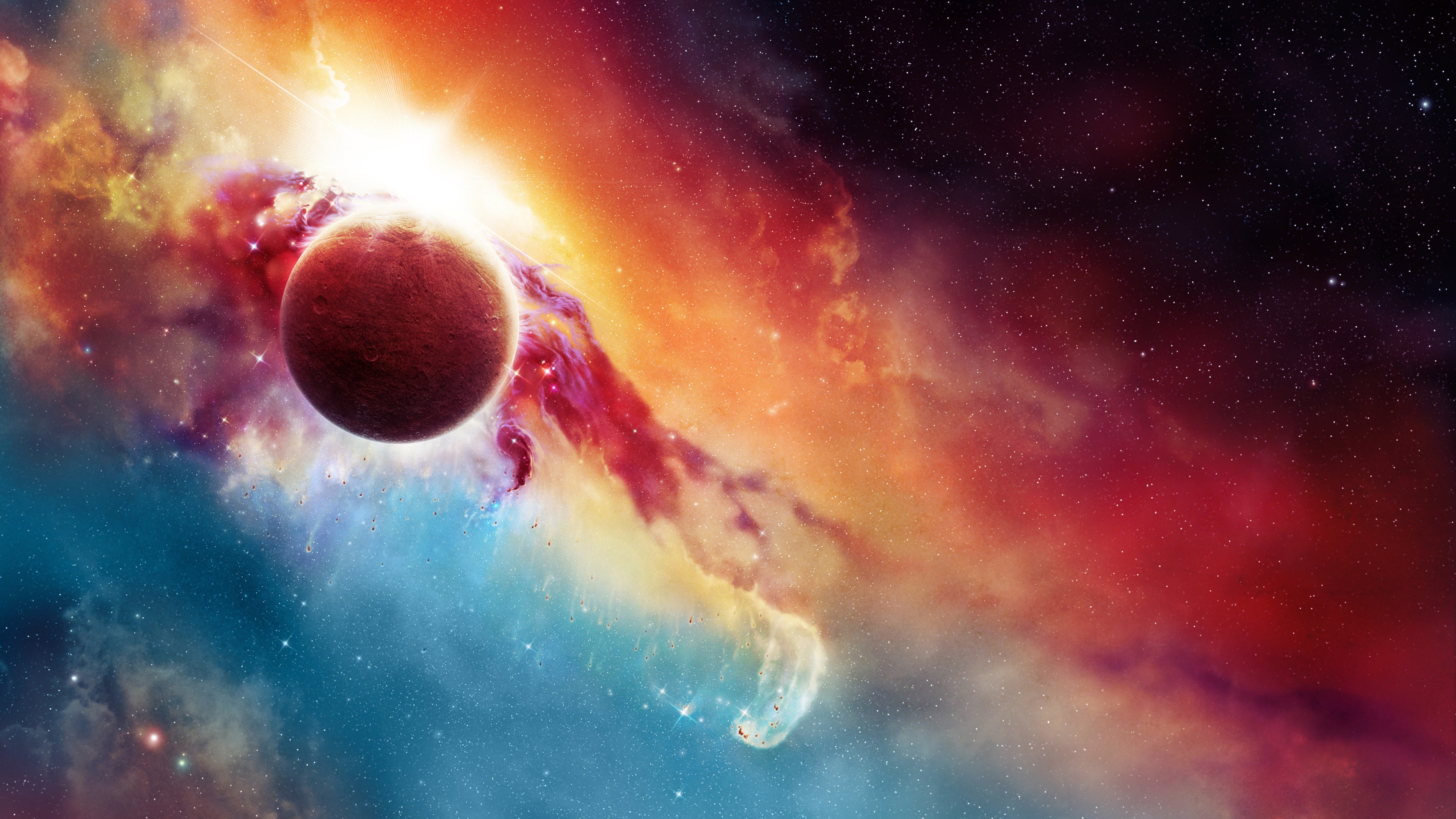 Wallpaper art, space, galaxy, universe, stars, Art
