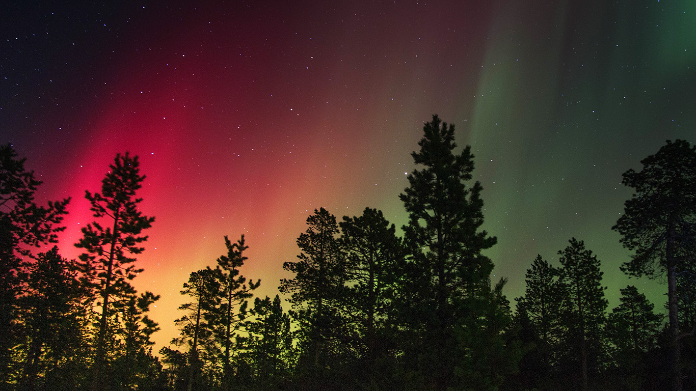 wallpaper for desktop, laptop. snow sky aurora night winter christmas