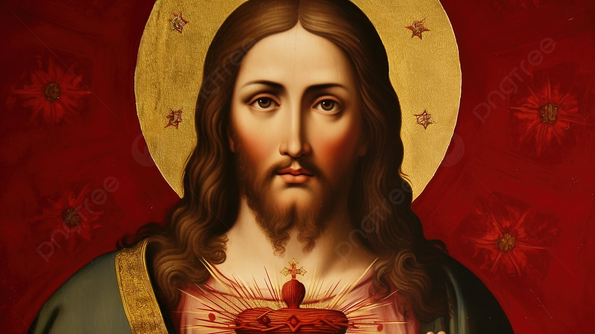 Fondo Jesús Sosteniendo Un Corazón En Rojo Y Papel Tapiz Fondo, Descargar Ahora, Imagenes Del Sagrado Corazon De Jesus Imagen de Fondo Para Descarga Gratuita