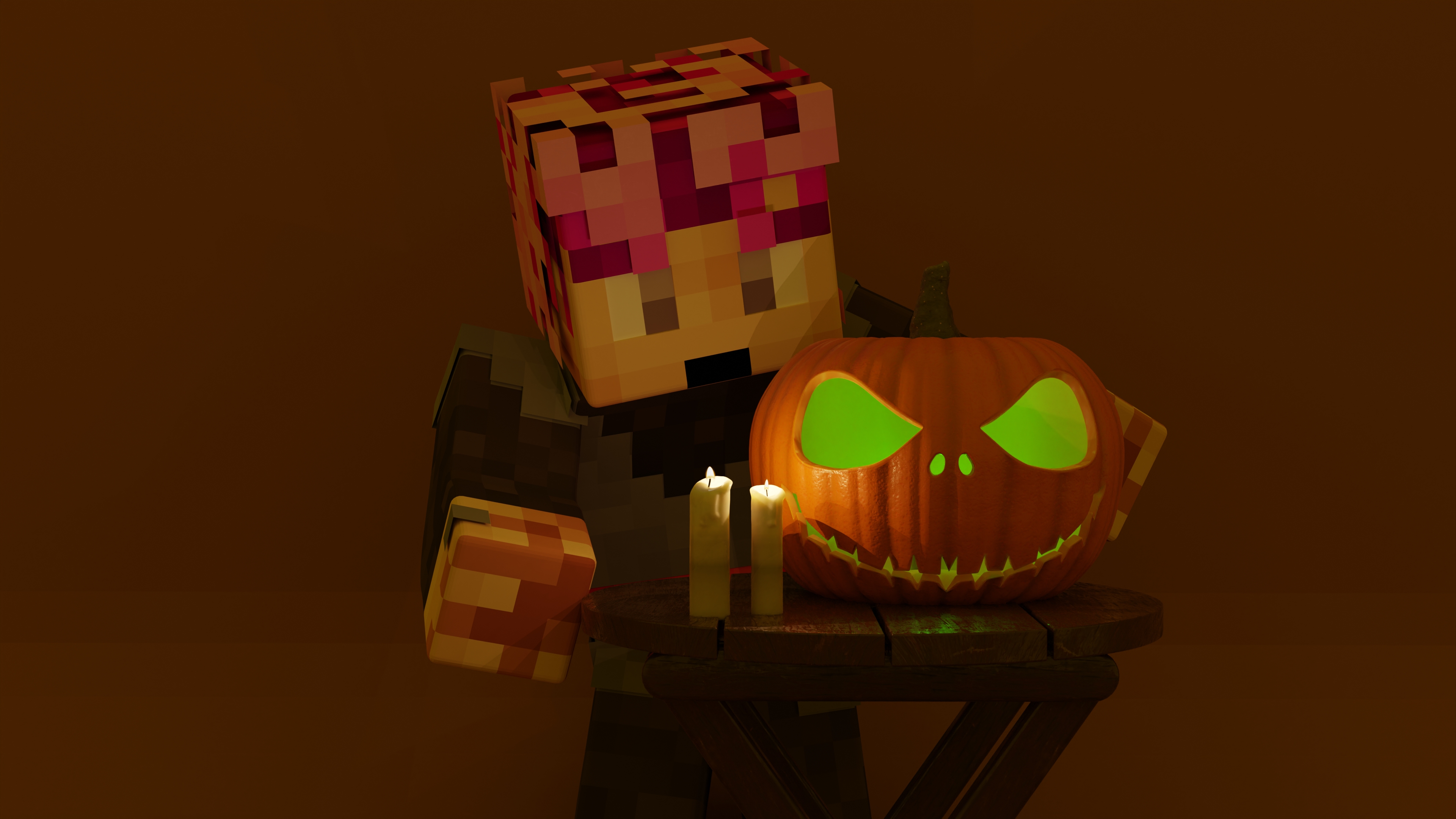 AutCraft that our Village of Boos opens on October 17th! For now, we made these desktop wallpaper of our admin team for you to use during the Halloween Season