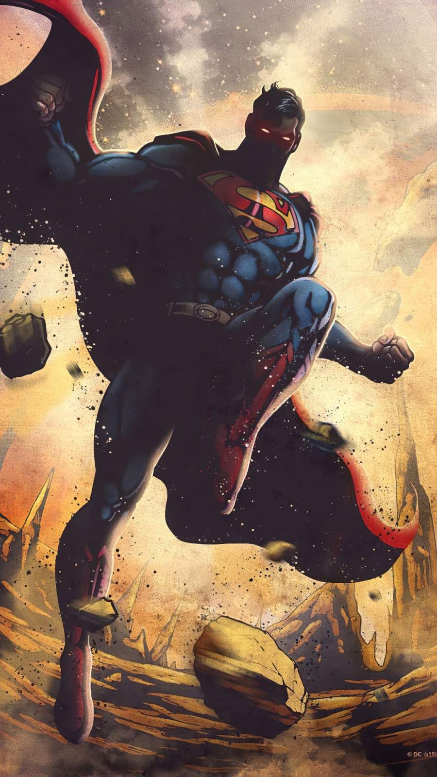 Superman Art iPhone Wallpaper. Superman art, Dc comics wallpaper, Superman artwork