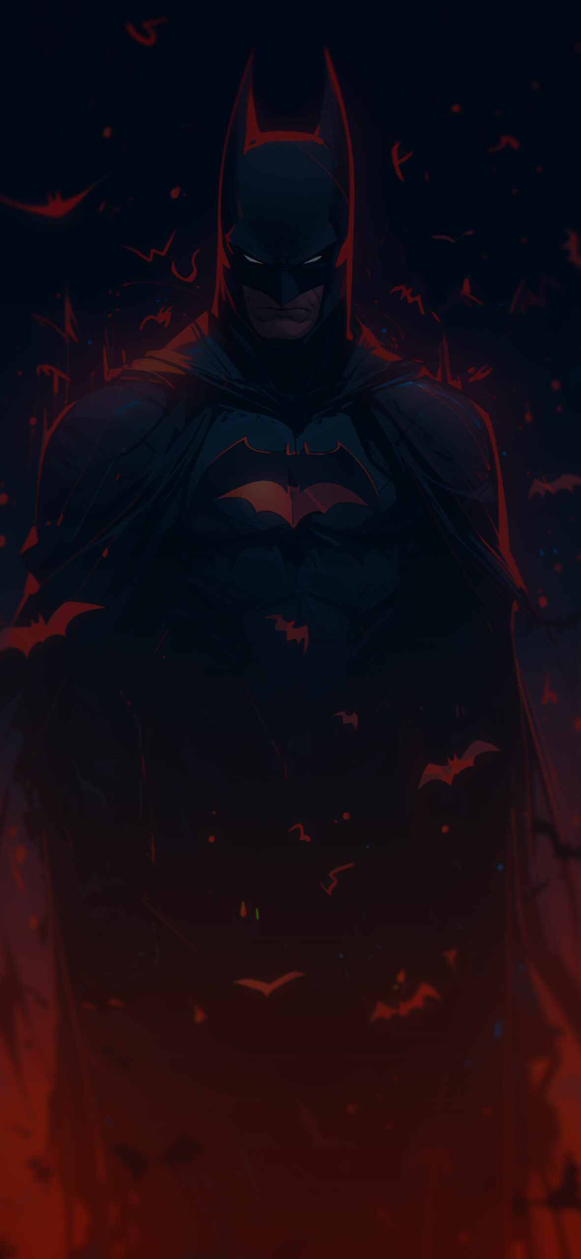 DC Comics Batman Dark & Red Wallpaper Wallpaper 4k