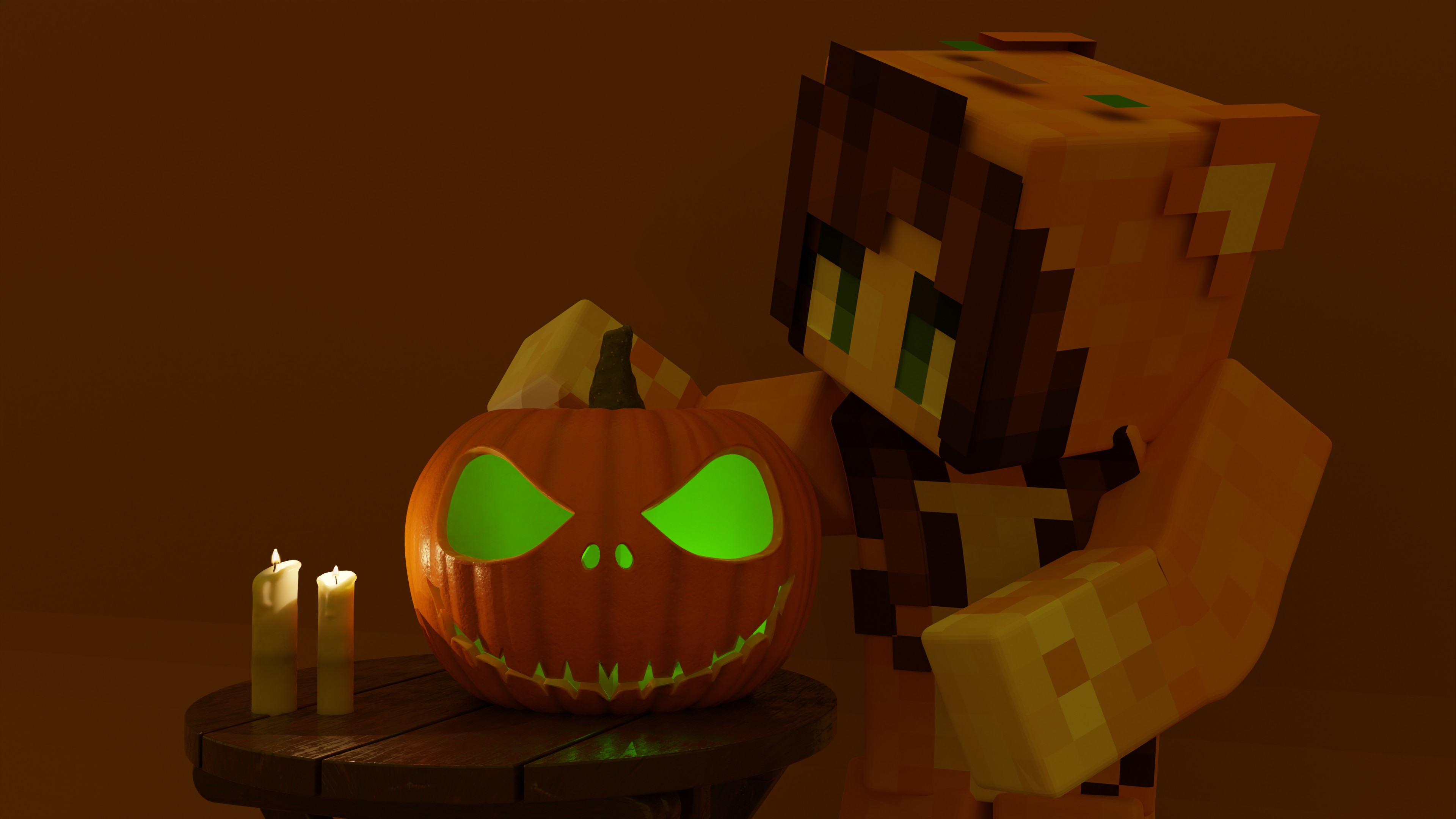 AutCraft that our Village of Boos opens on October 17th! For now, we made these desktop wallpaper of our admin team for you to use during the Halloween Season