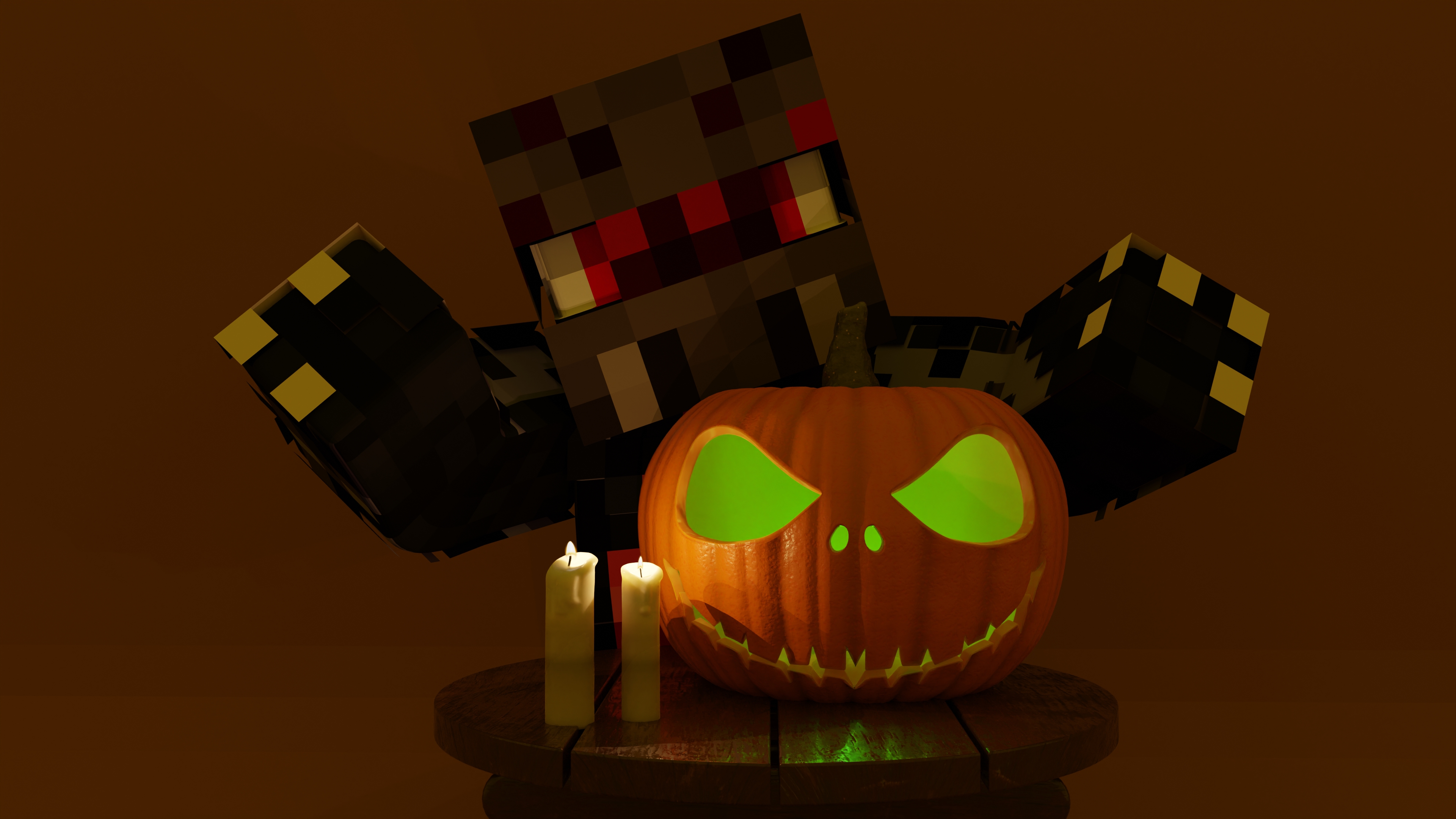 AutCraft that our Village of Boos opens on October 17th! For now, we made these desktop wallpaper of our admin team for you to use during the Halloween Season