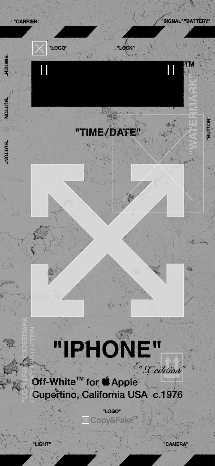 Off White™ Wallpaper BLACK AND WHITE ON THE WALL”. IPhone Wallpaper Off White, Wallpaper Off White, Hypebeast Wallpaper