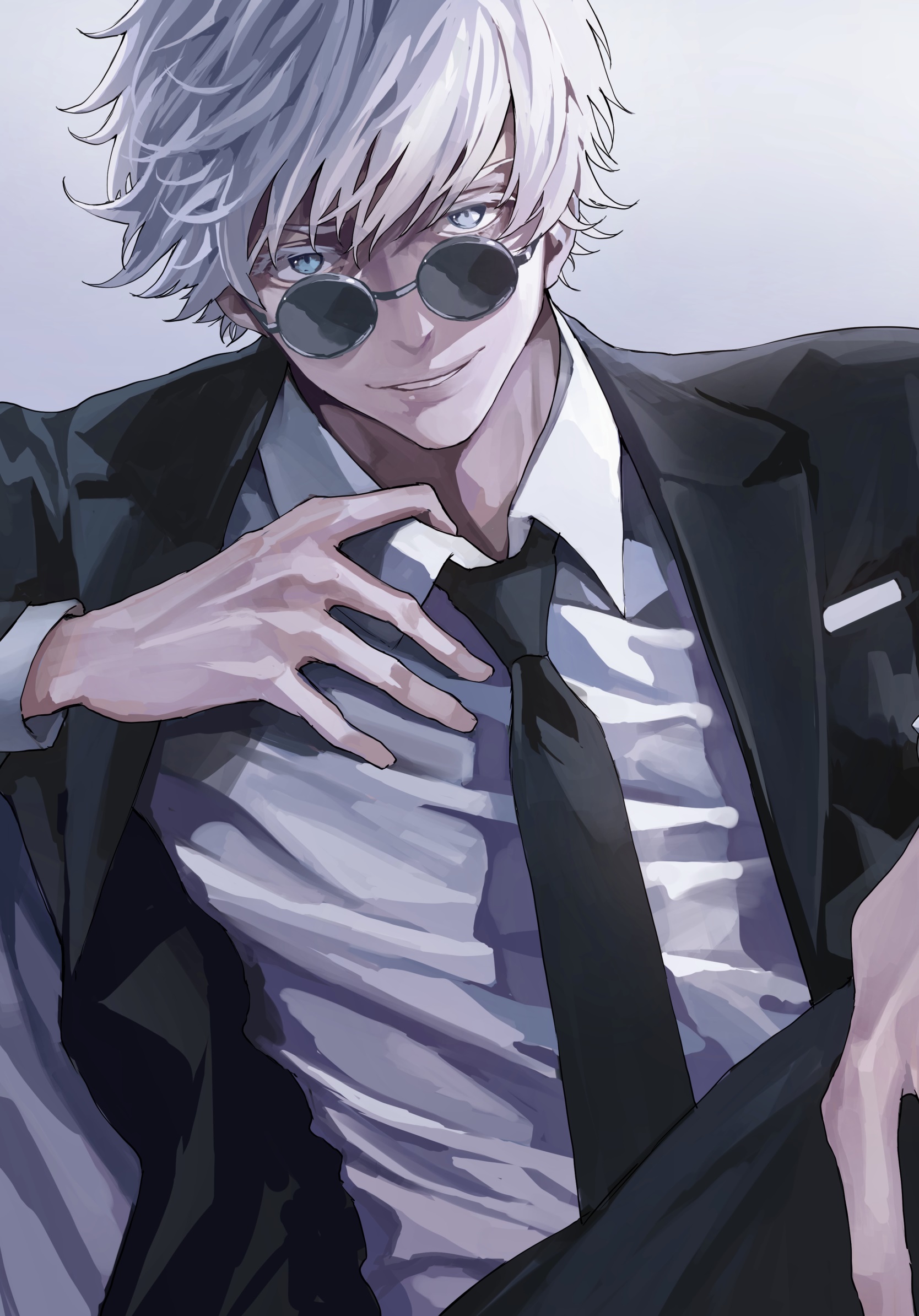 Wallpaper / Anime Jujutsu Kaisen, Satoru Gojo, White Hair, 1668x2388 Phone Wallpaper