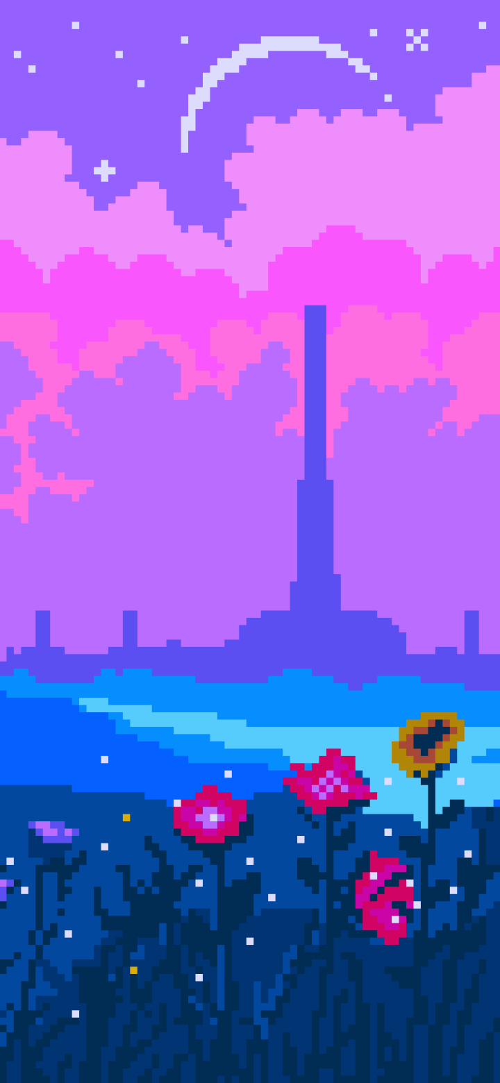Pixel Art Phone Wallpaper