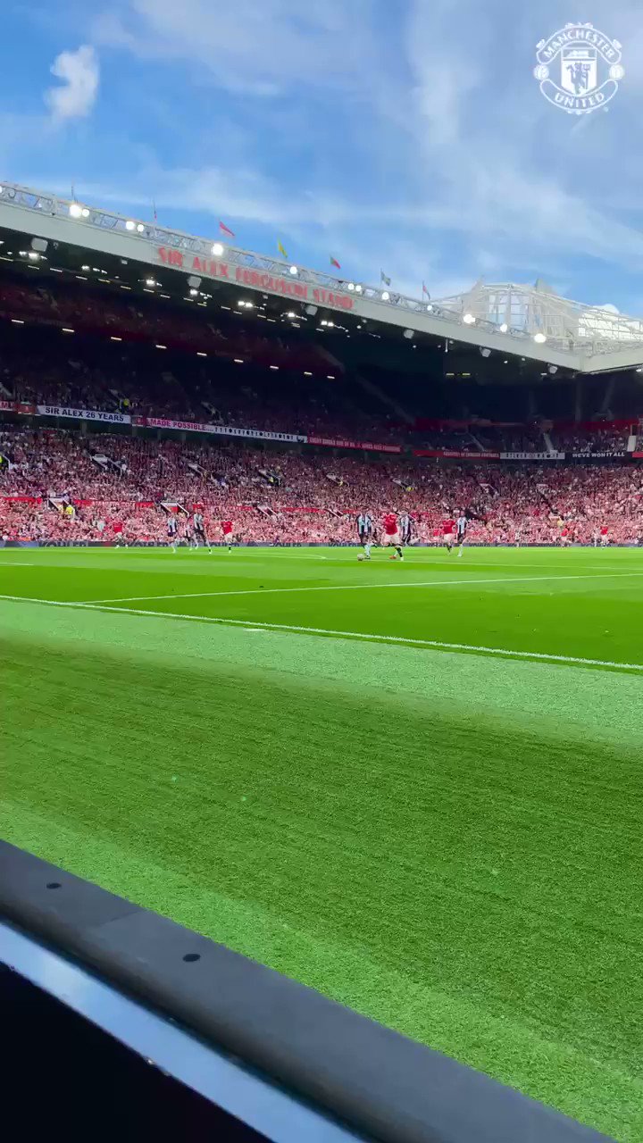B R Football Lighting Up Old Trafford From The Front Row