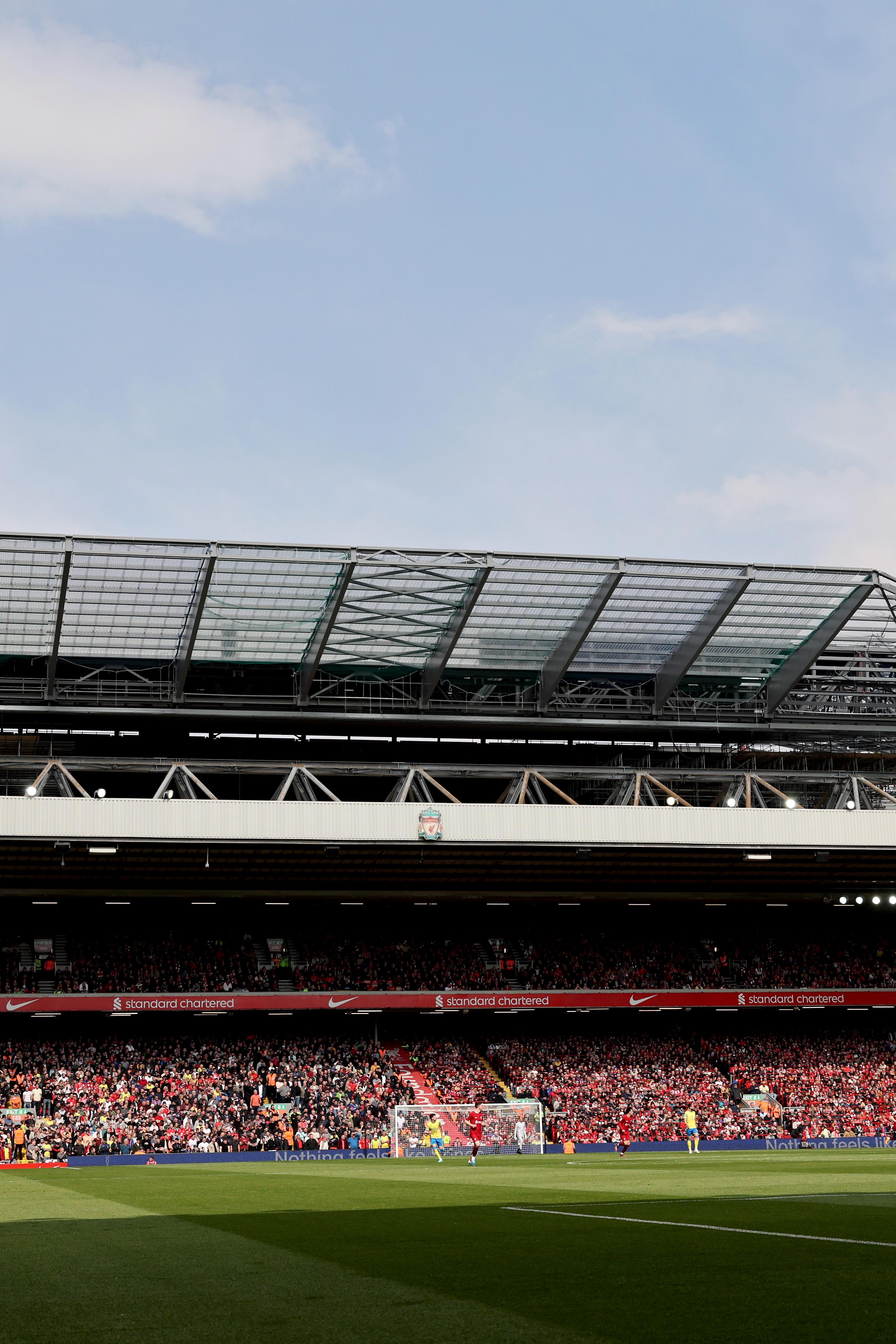Uncertainty over new Anfield stand as builder enters administration