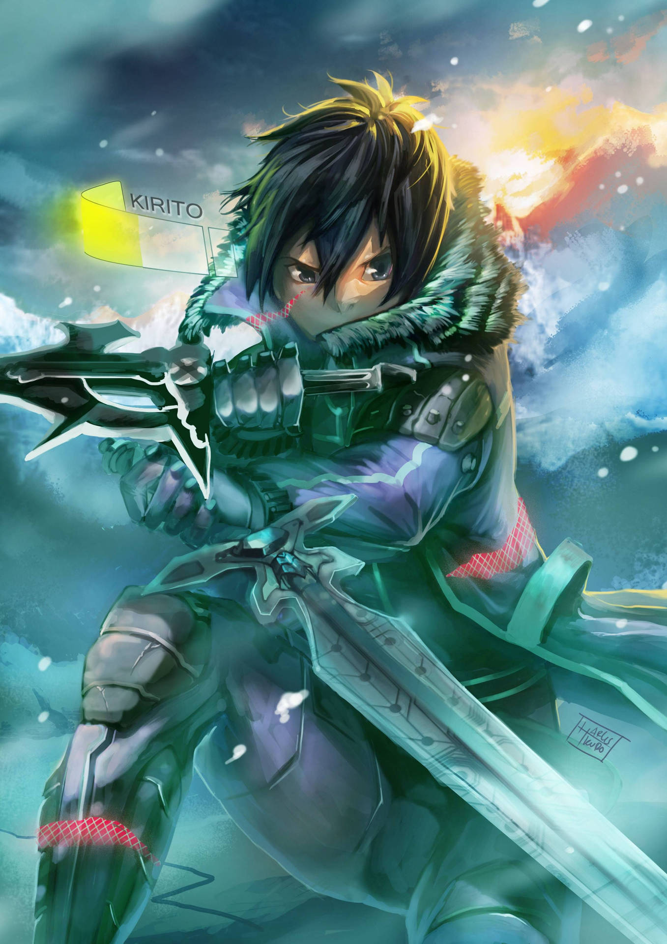 Download Kirito Fan Artwork Wallpaper