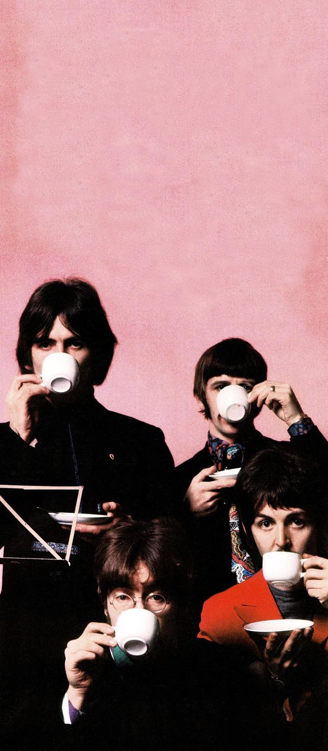 Vintage 1964 Beatles Wallpaper Mounted