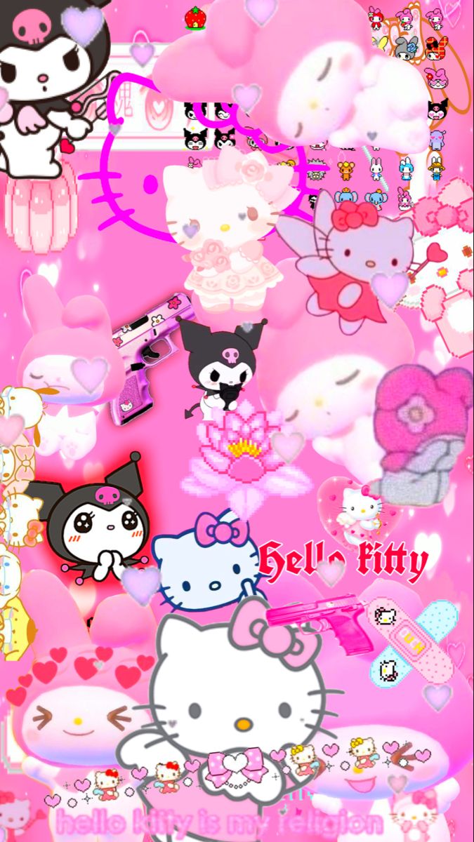 Hello kitty wallpaper y2k. Hello kitty iphone wallpaper, Hello kitty background, Hello kitty wallpaper