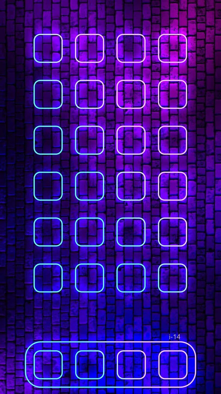 iPhone 15 Pro Neon App Icon App Dock